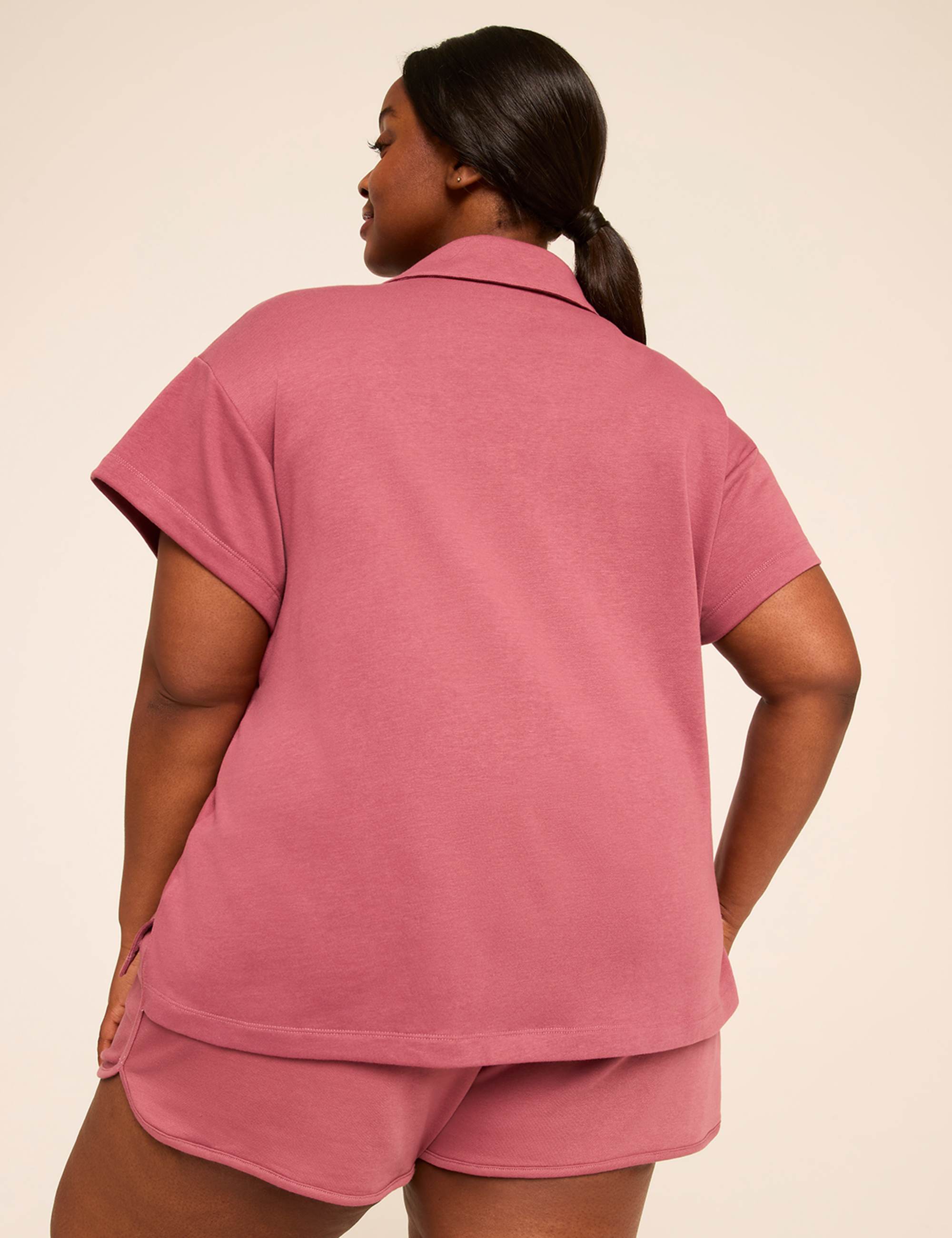 French Terry Polo Top