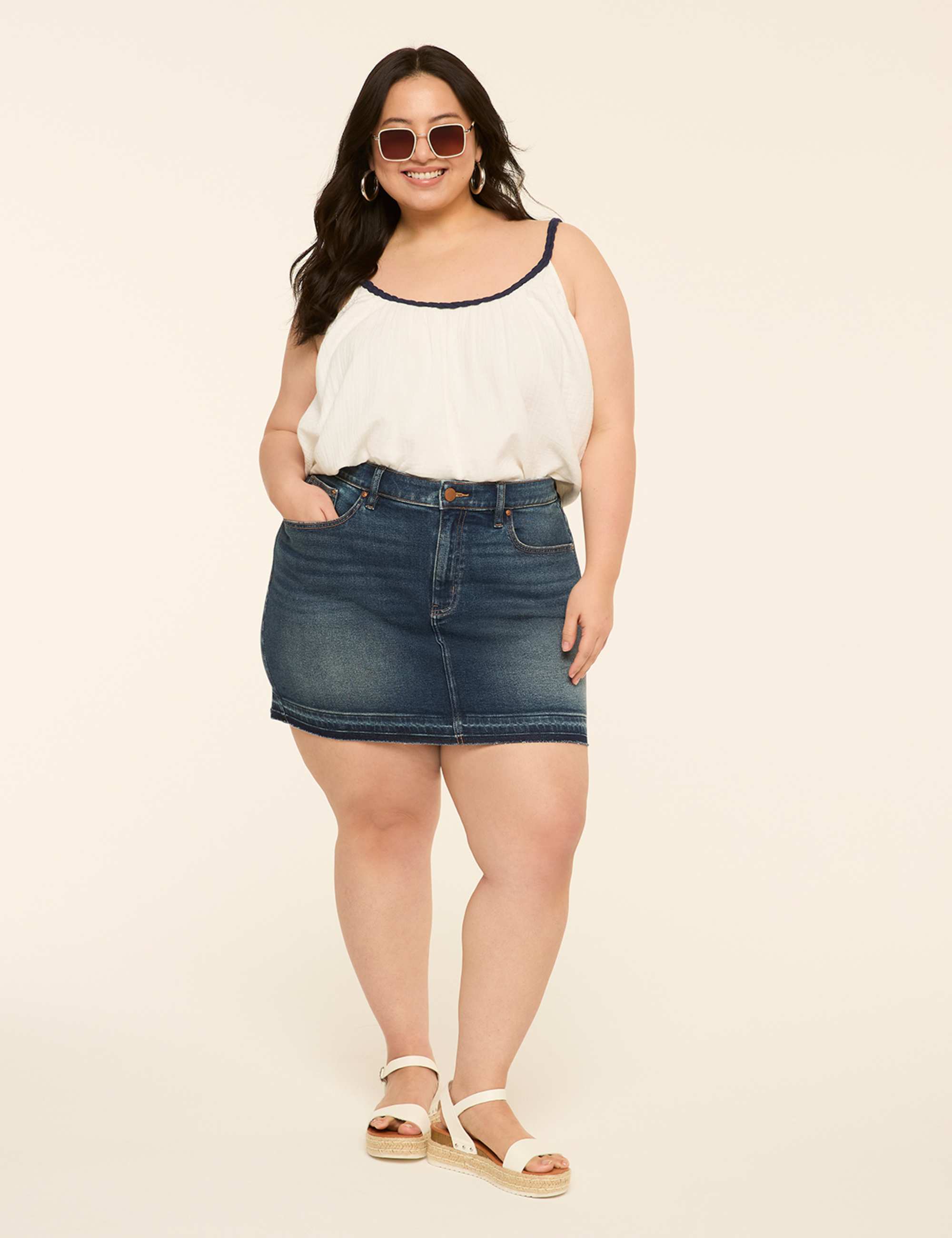 Denim Mini Skirt