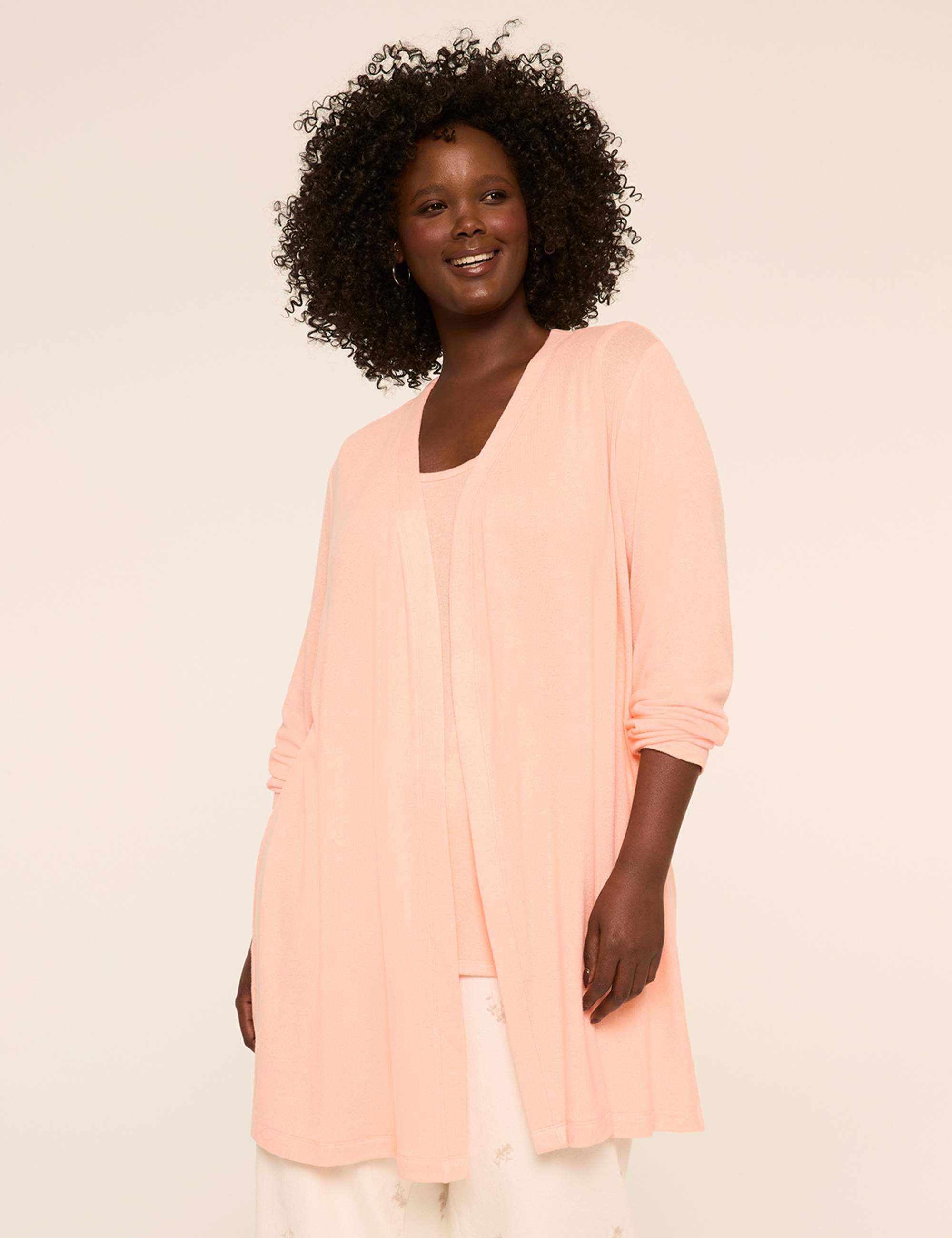Open-Front Hacci Overpiece
