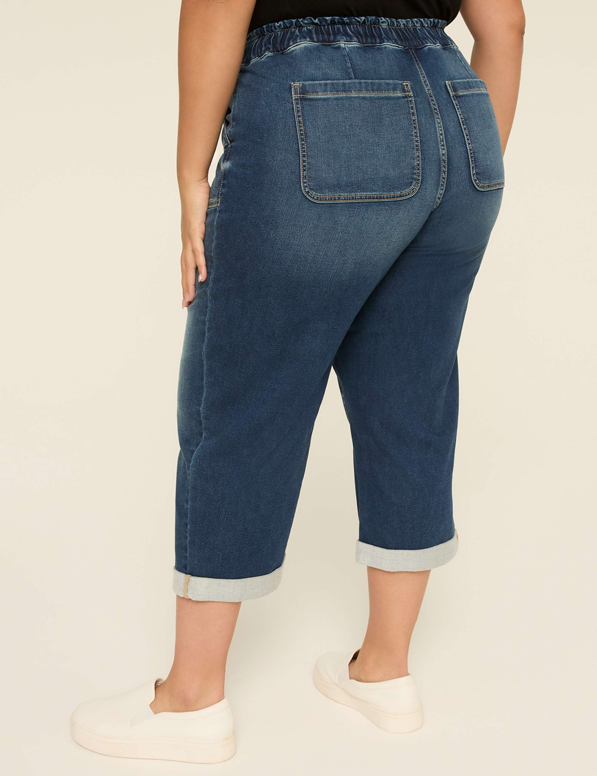 Cloud Knit Pull-On High-Rise Capri