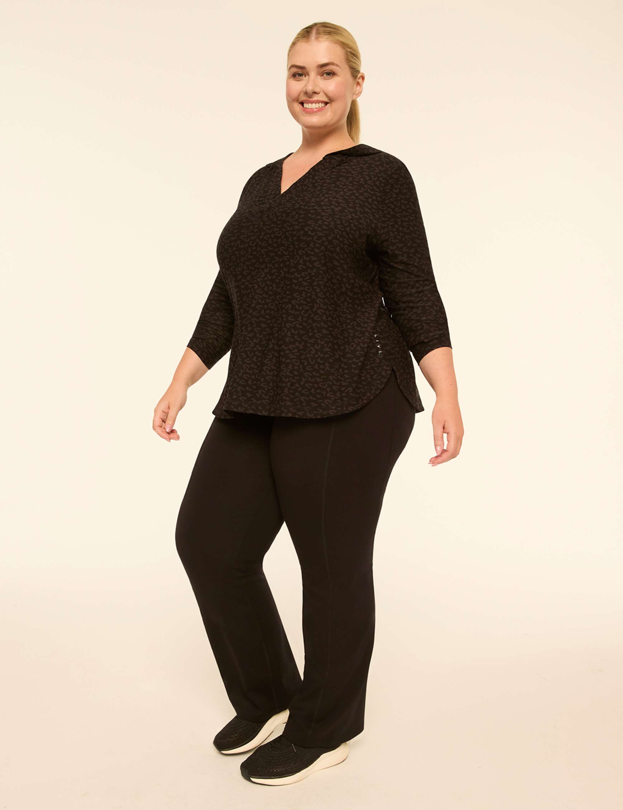 LIVI Soft Long-Sleeve V-Neck Hoodie