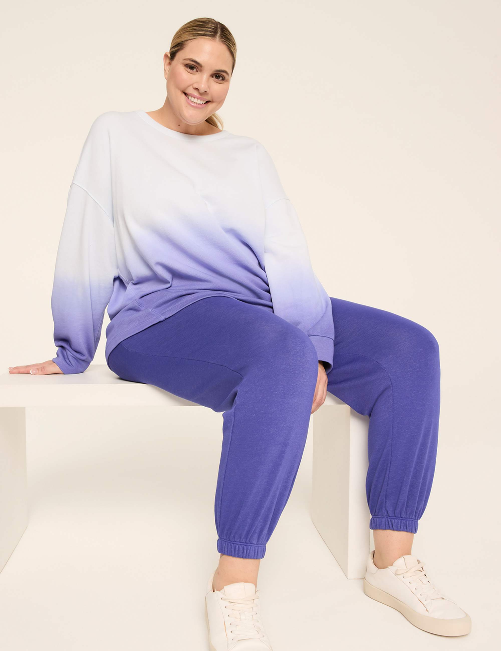 LIVI French Terry Ombre Crew-Neck Sweatshirt
