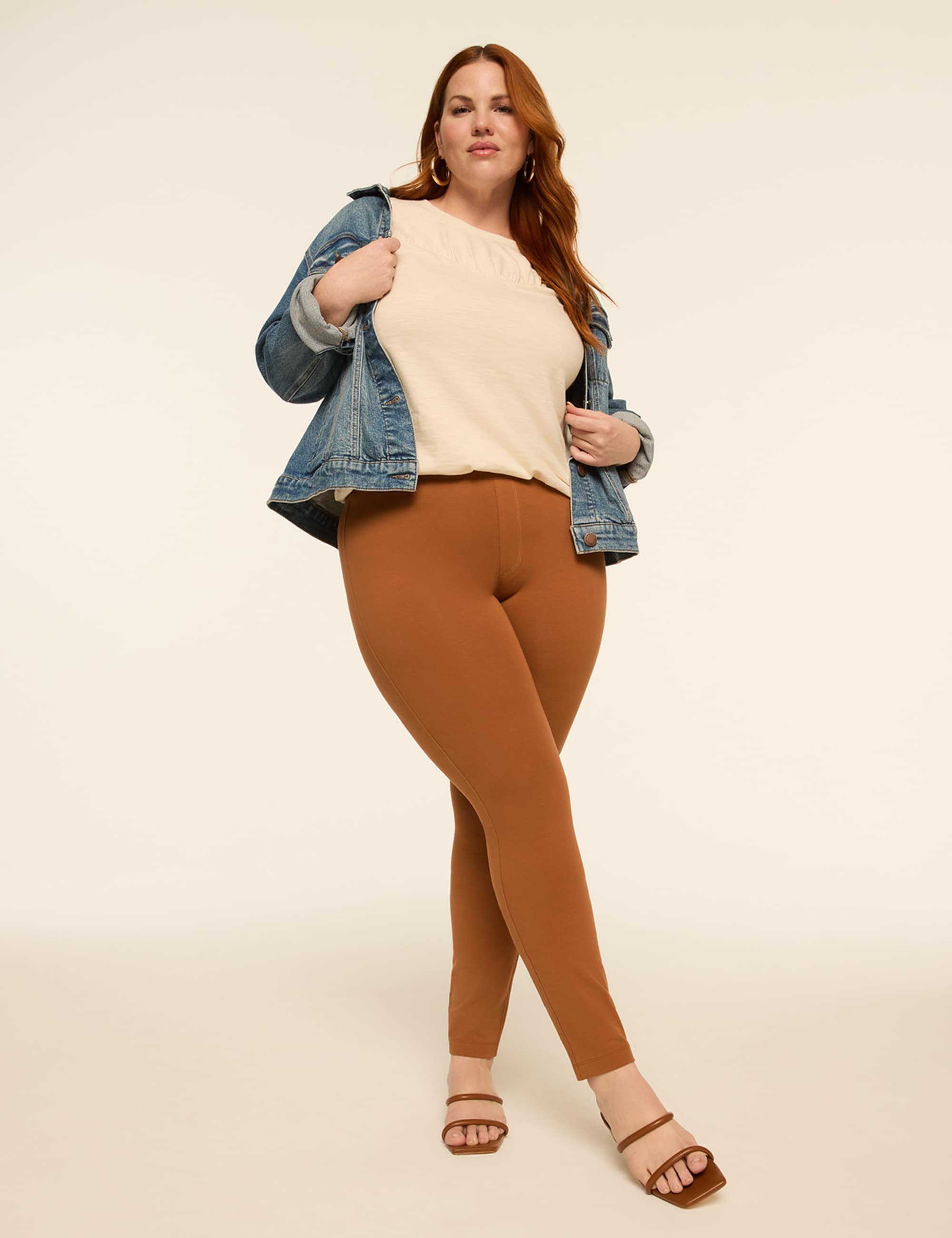 Knit Pull-On High-Rise Skinny Ankle Pant