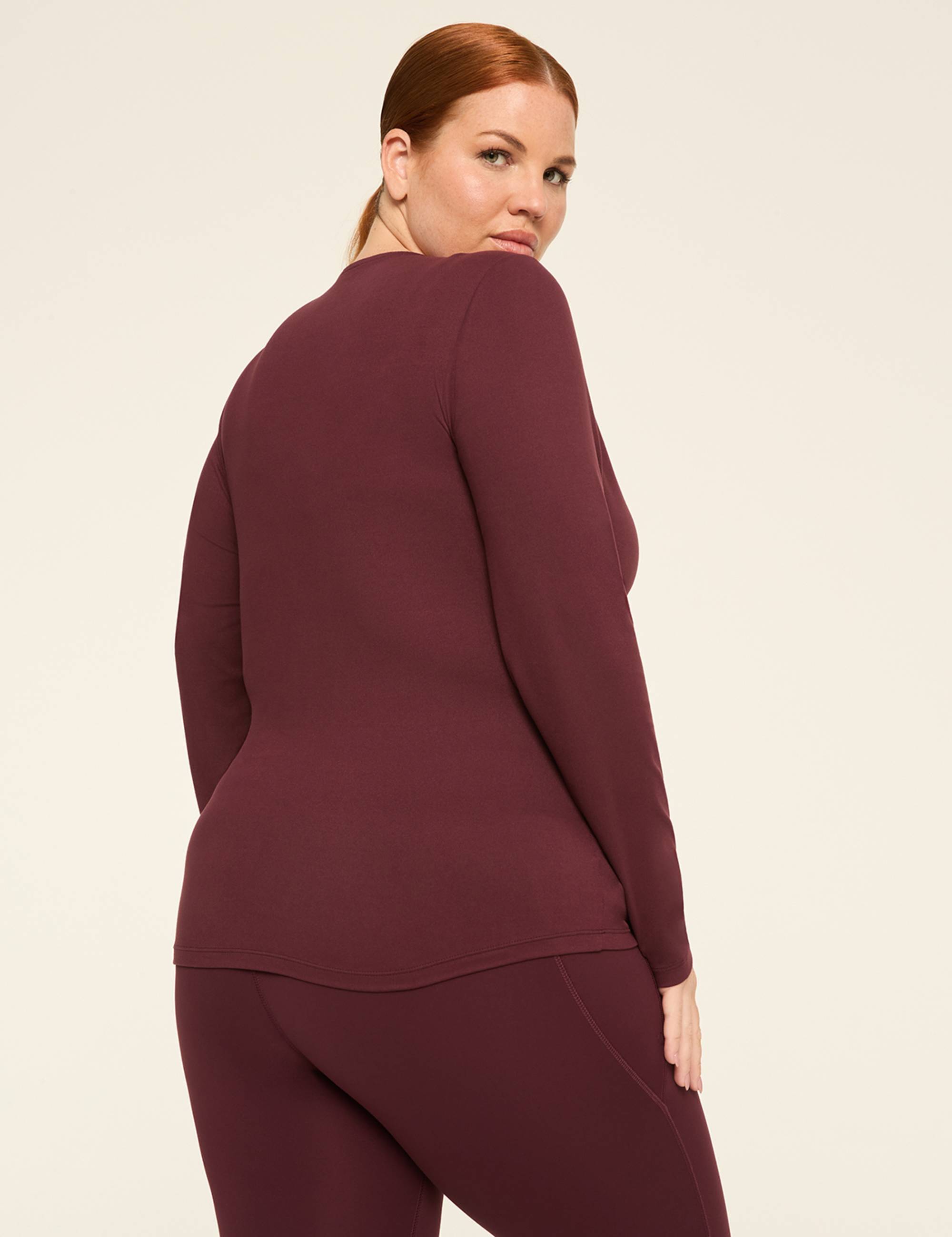 LIVI Soft Faux-Wrap Side-Ruched Top