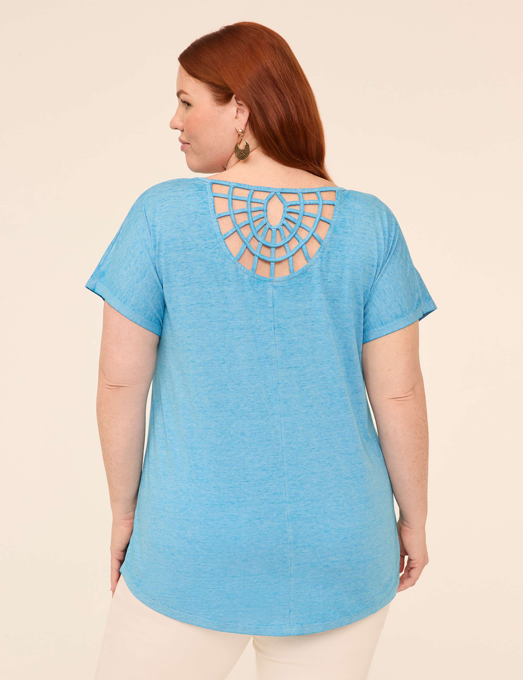 Scoop-Neck Strappy-Back Tee