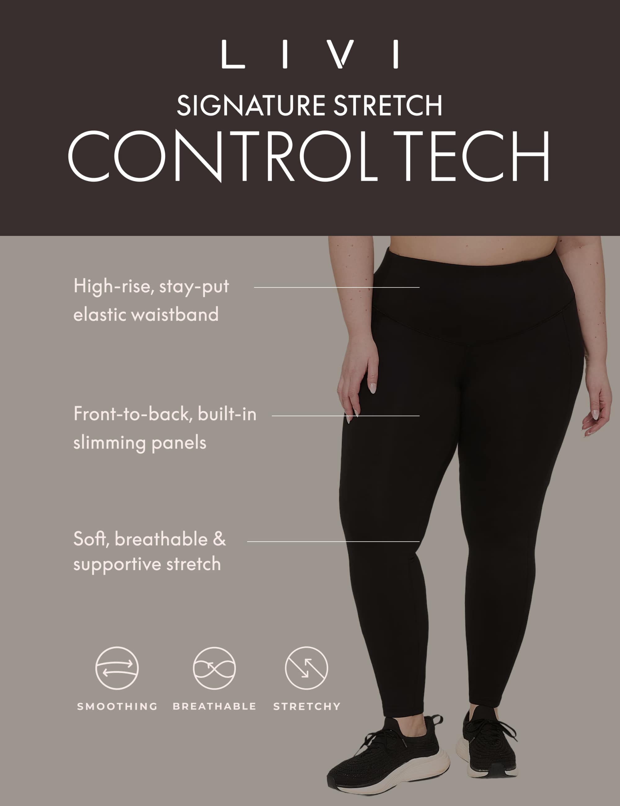 LIVI Smoothing Control Tech Signature Stretch Wide Leg Pant