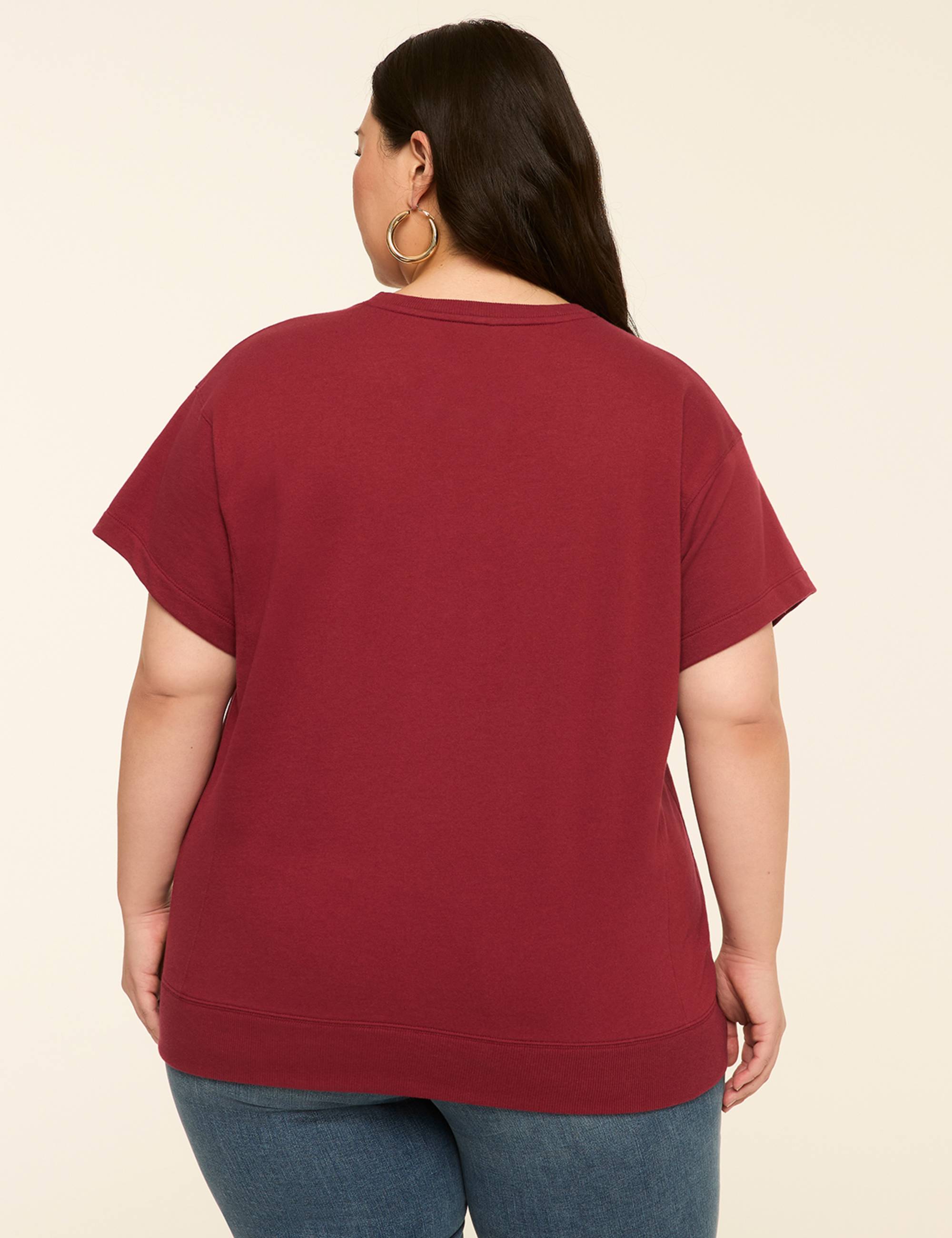 Short-Sleeve French Terry Sweatshirt