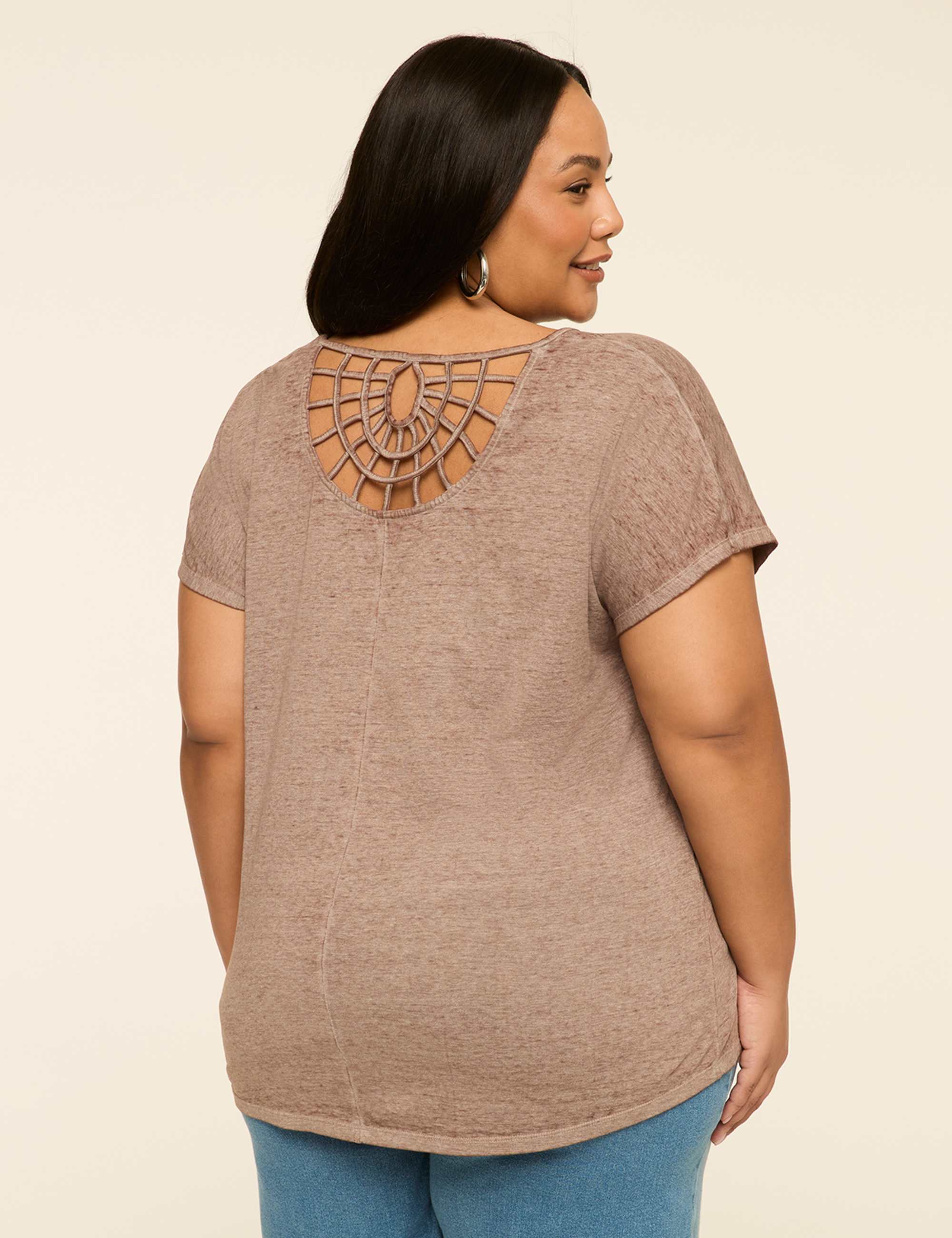 Scoop-Neck Strappy-Back Tee