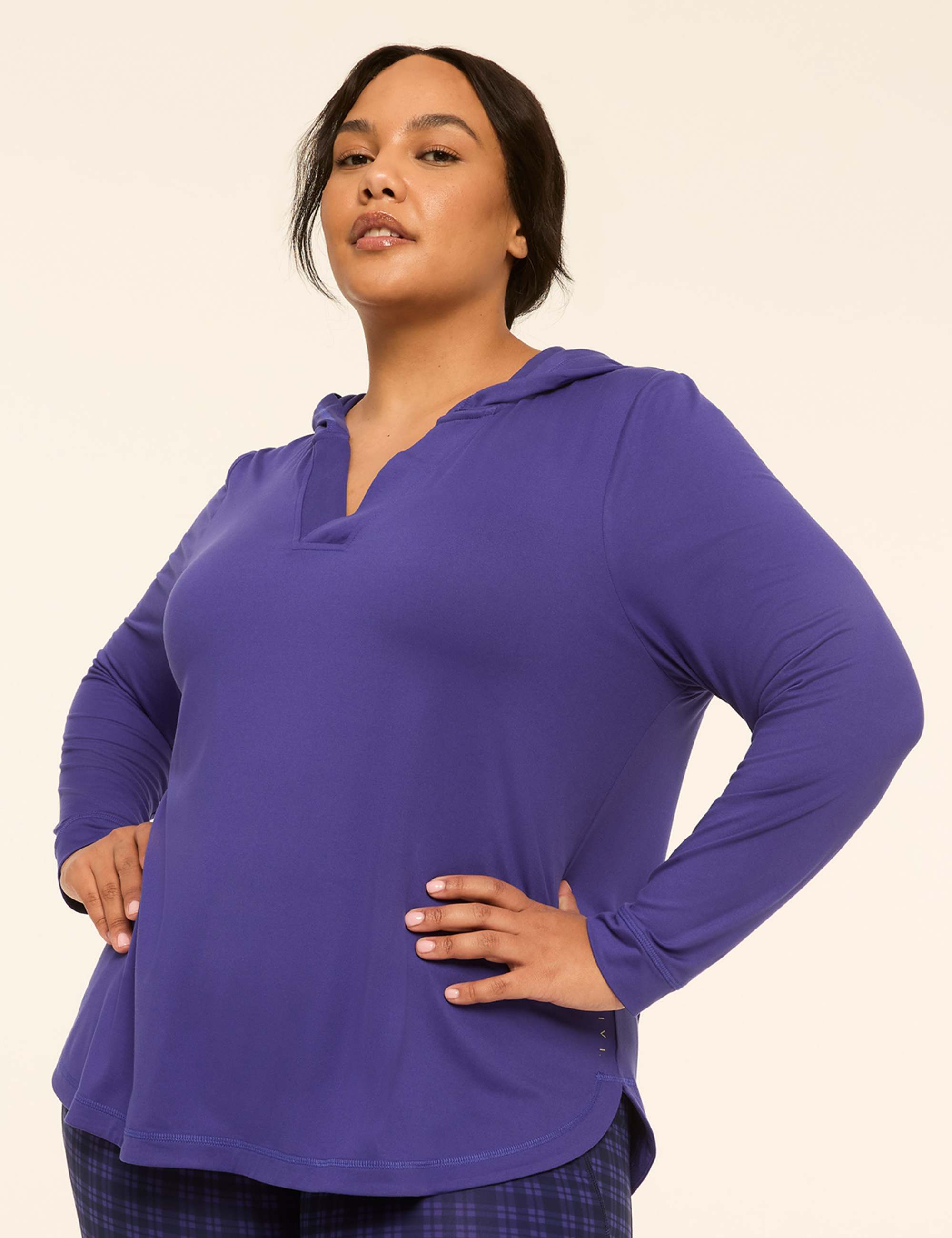 LIVI Soft Long-Sleeve V-Neck Hoodie
