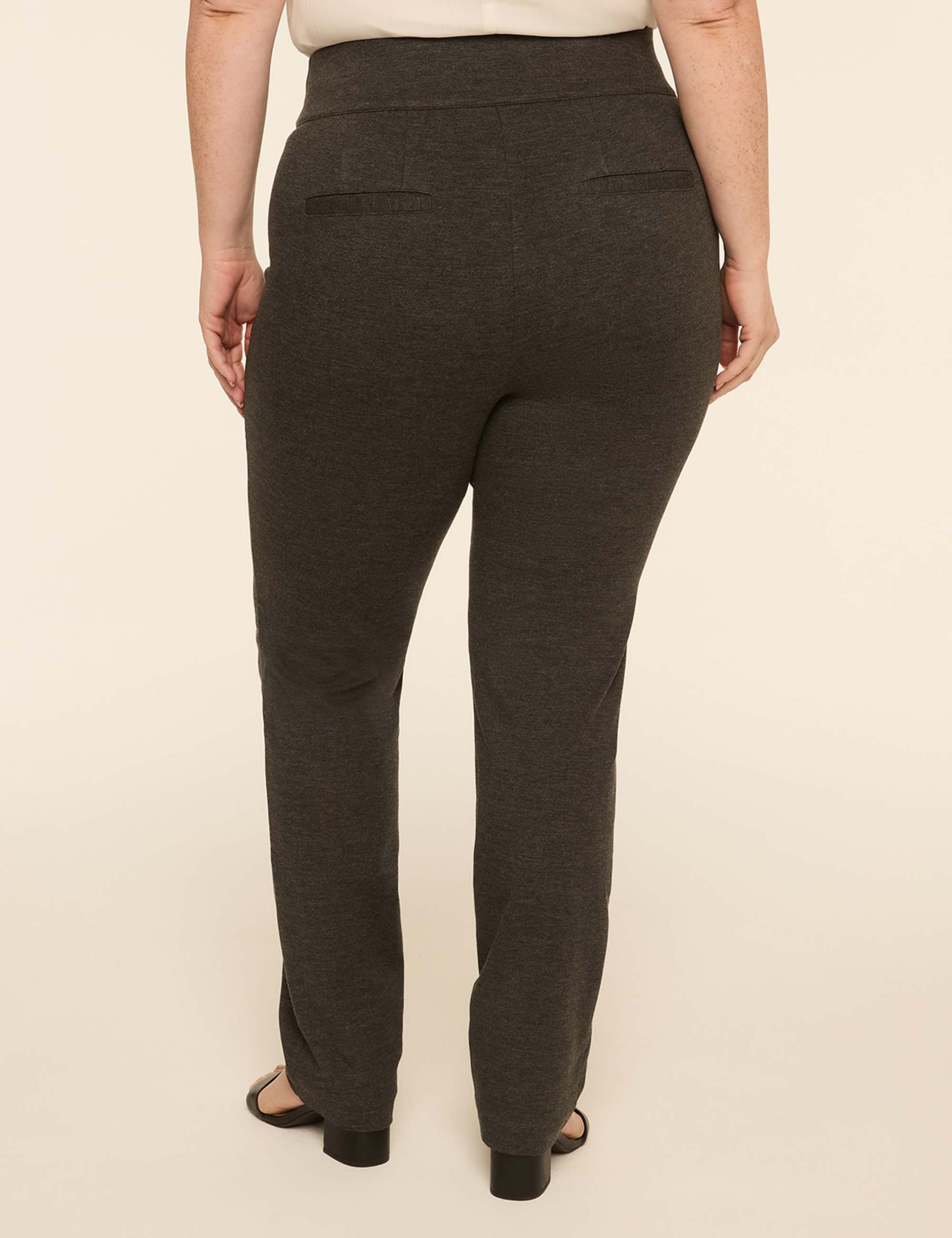 Ponte Pull-On High-Rise Straight Pant