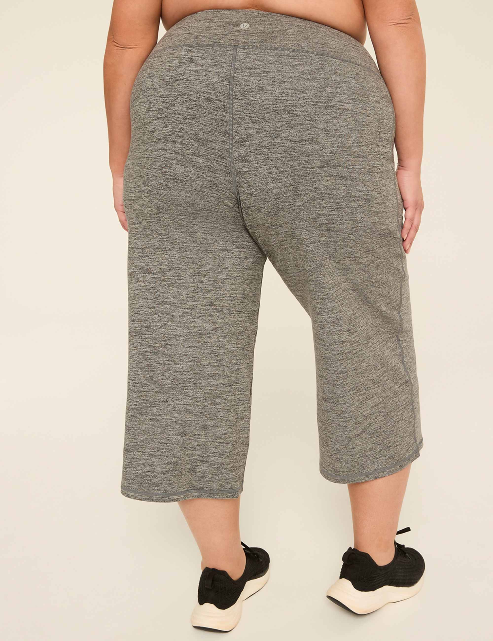 LIVI Soft Marled Wide Leg Crop Pant