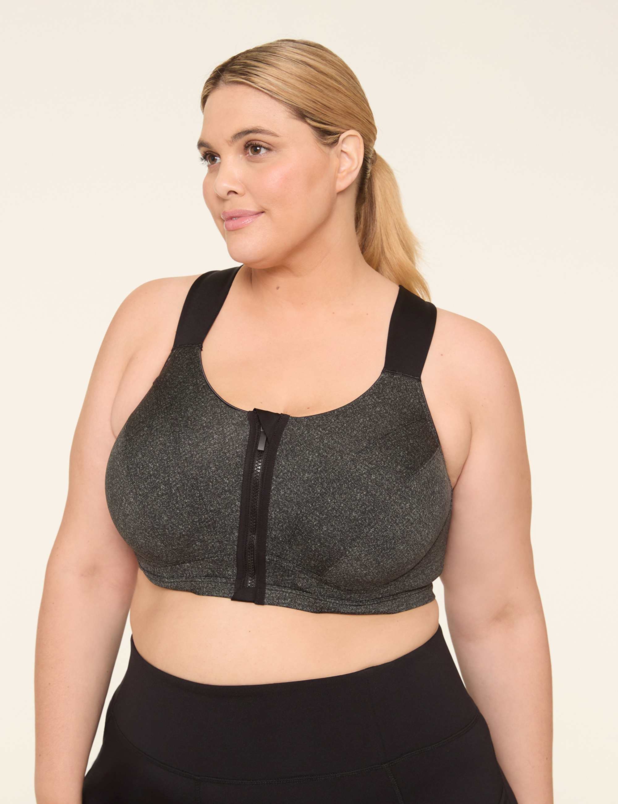 LIVI Max Support Comfort Zip-Front Sports Bra