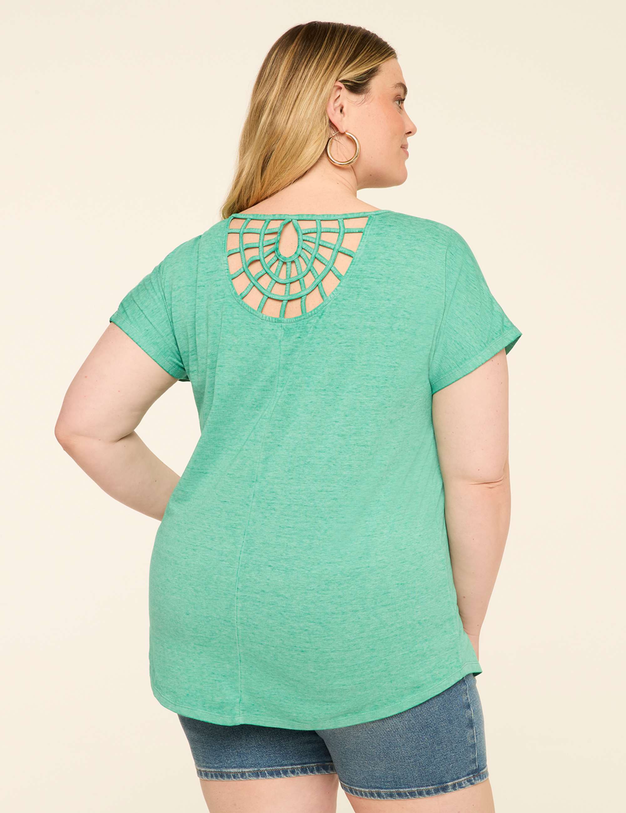 Scoop-Neck Strappy-Back Tee