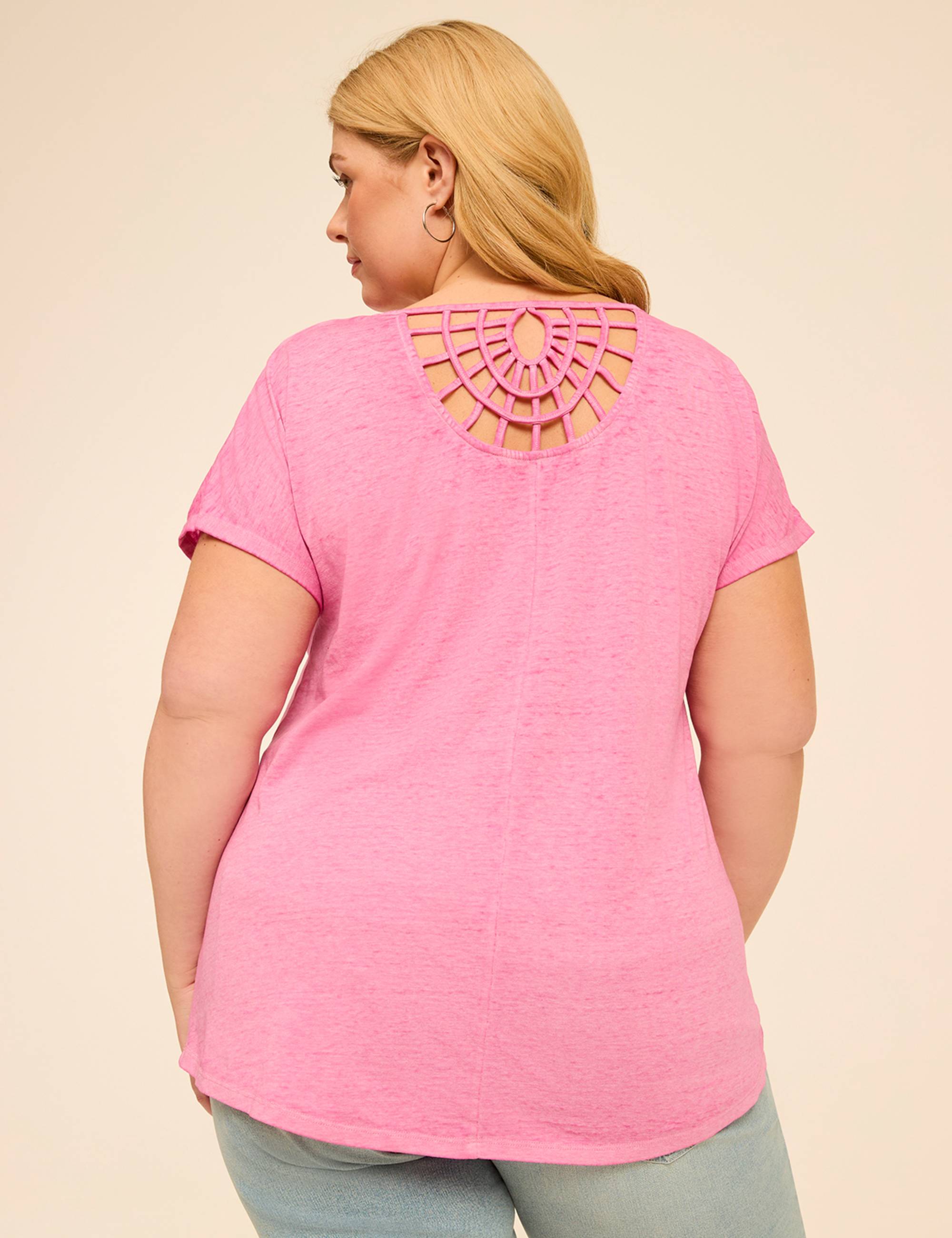 Scoop-Neck Strappy-Back Tee