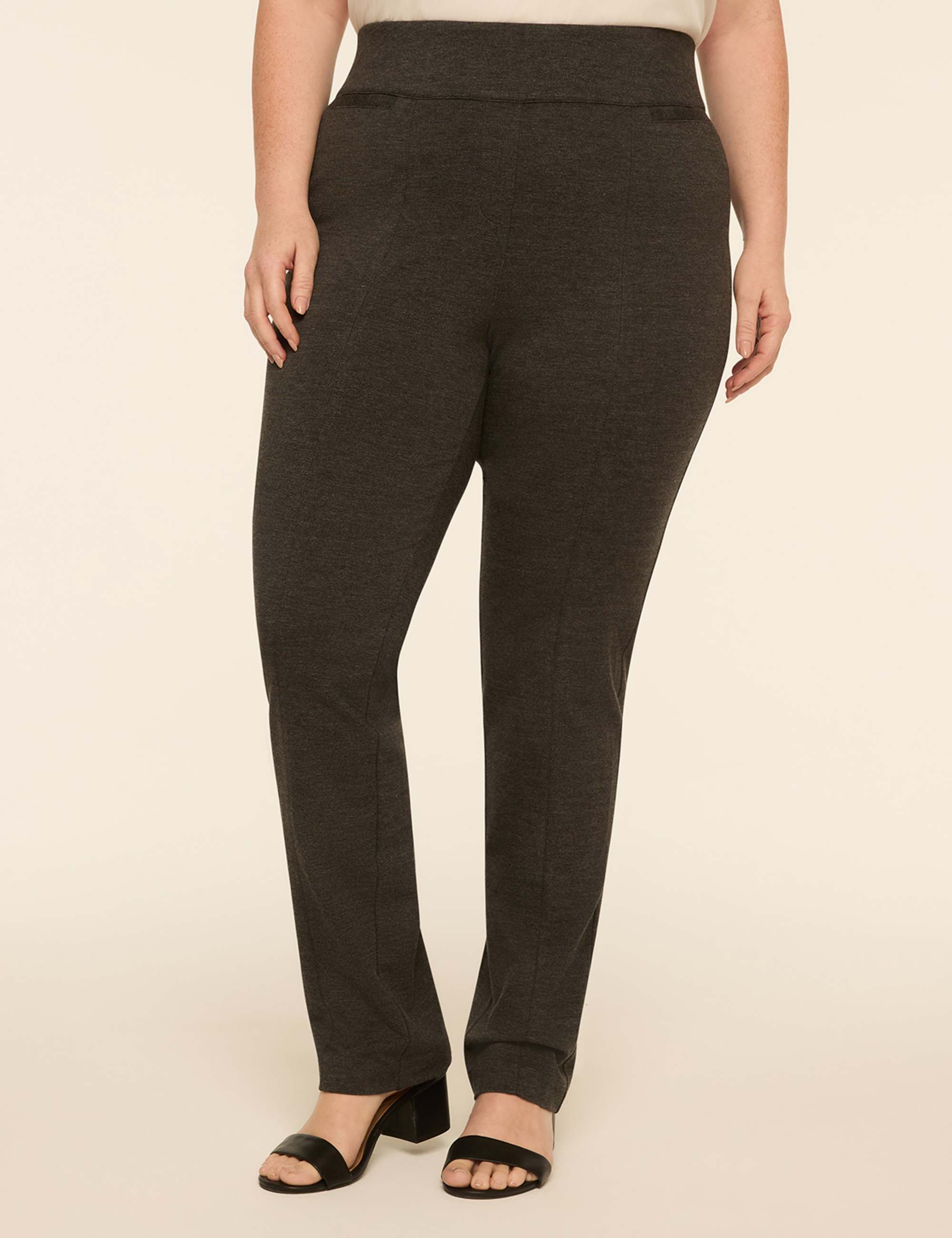 Ponte Pull-On High-Rise Straight Pant