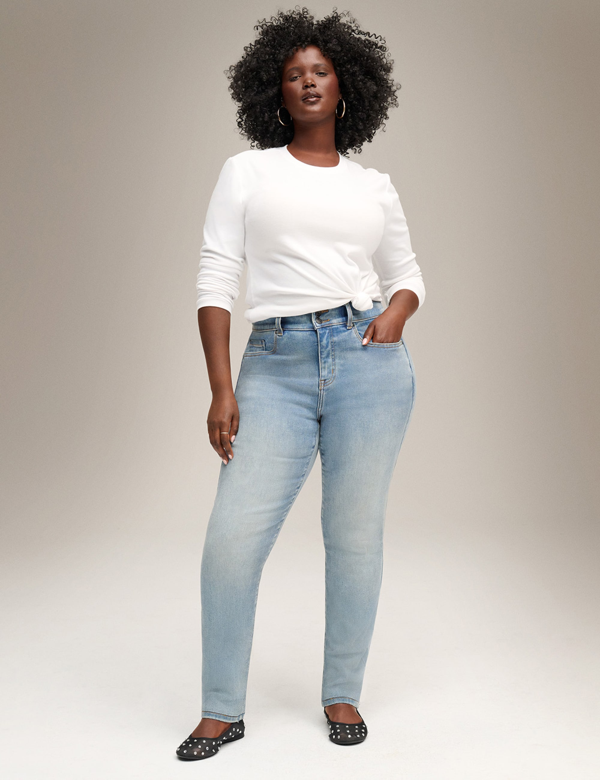 Fit High-Rise Straight Jean
