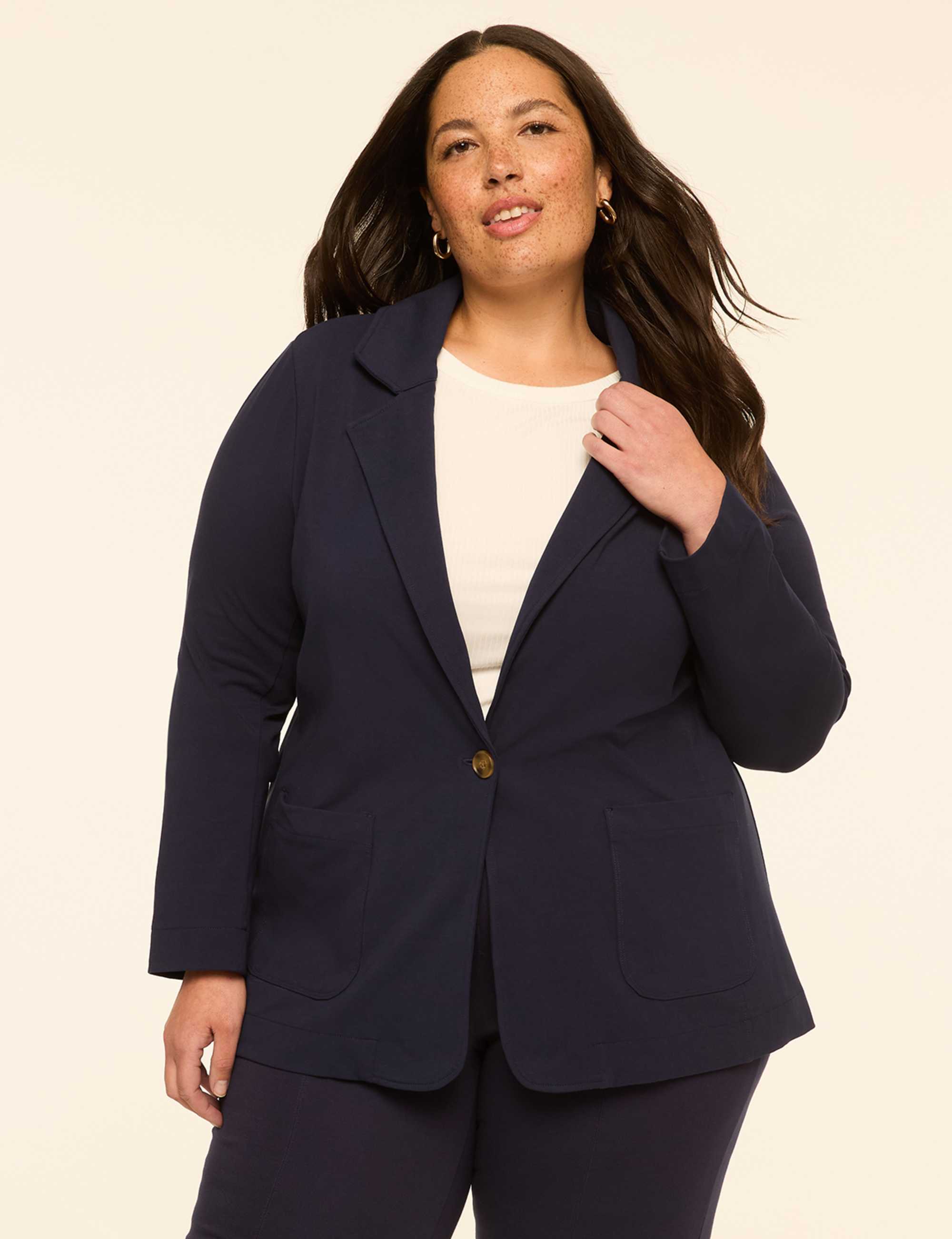Single-Button Blazer