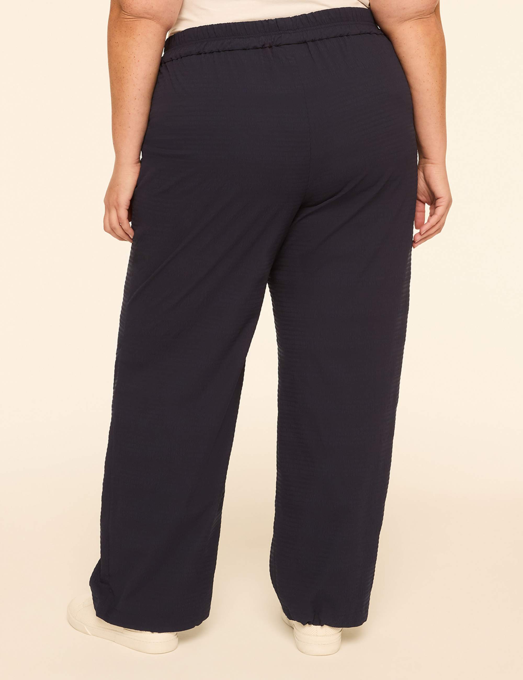 Textured Parachute Ankle Pant