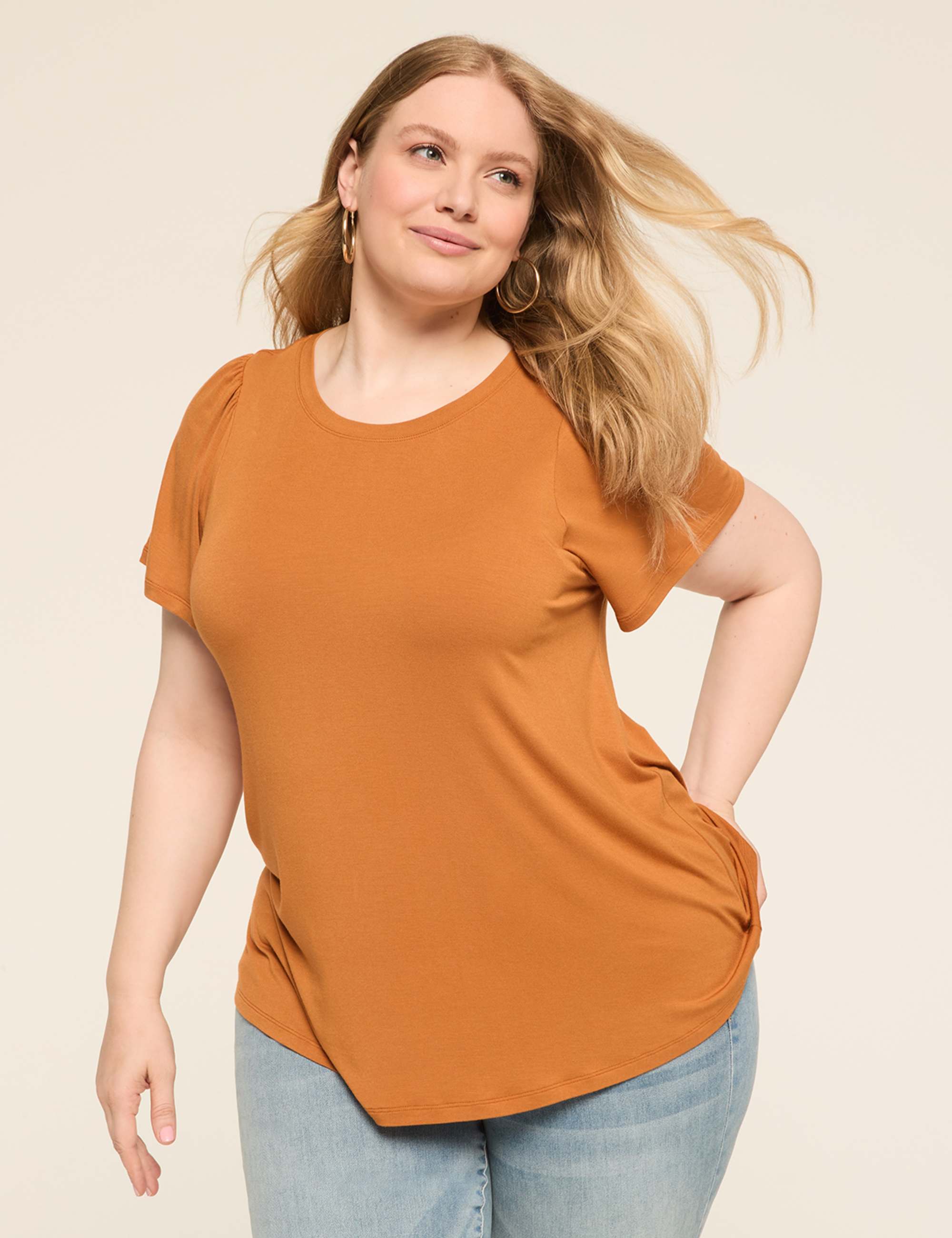 DreamFeel Short-Sleeve Crew-Neck Top