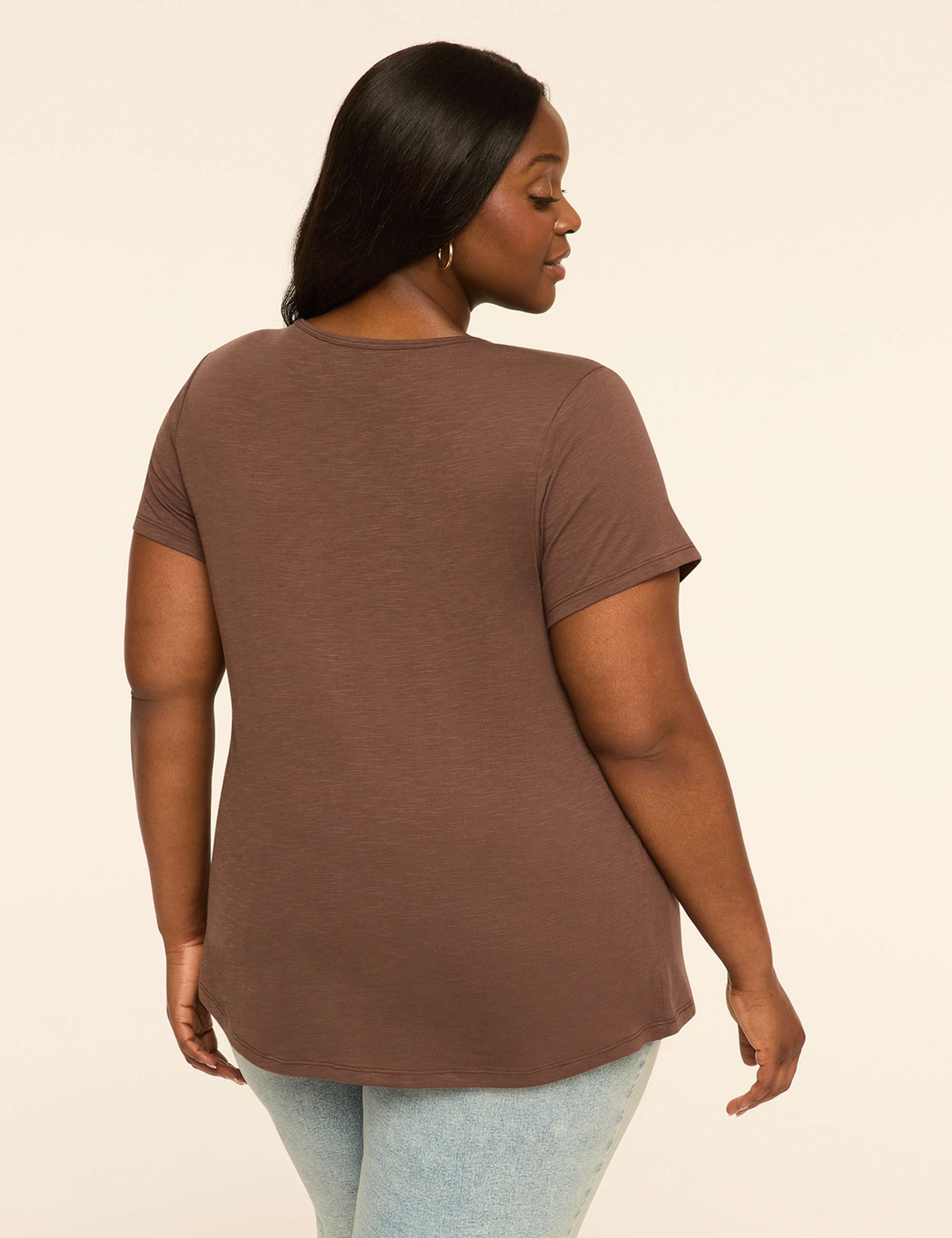 Scoop-Neck Keyhole Top
