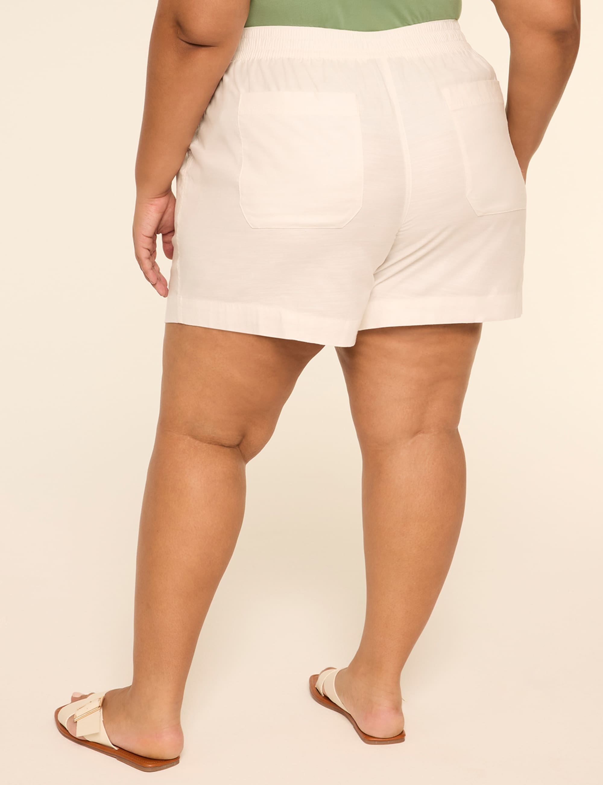 Slub Relaxed Pull-On 5-5" Short