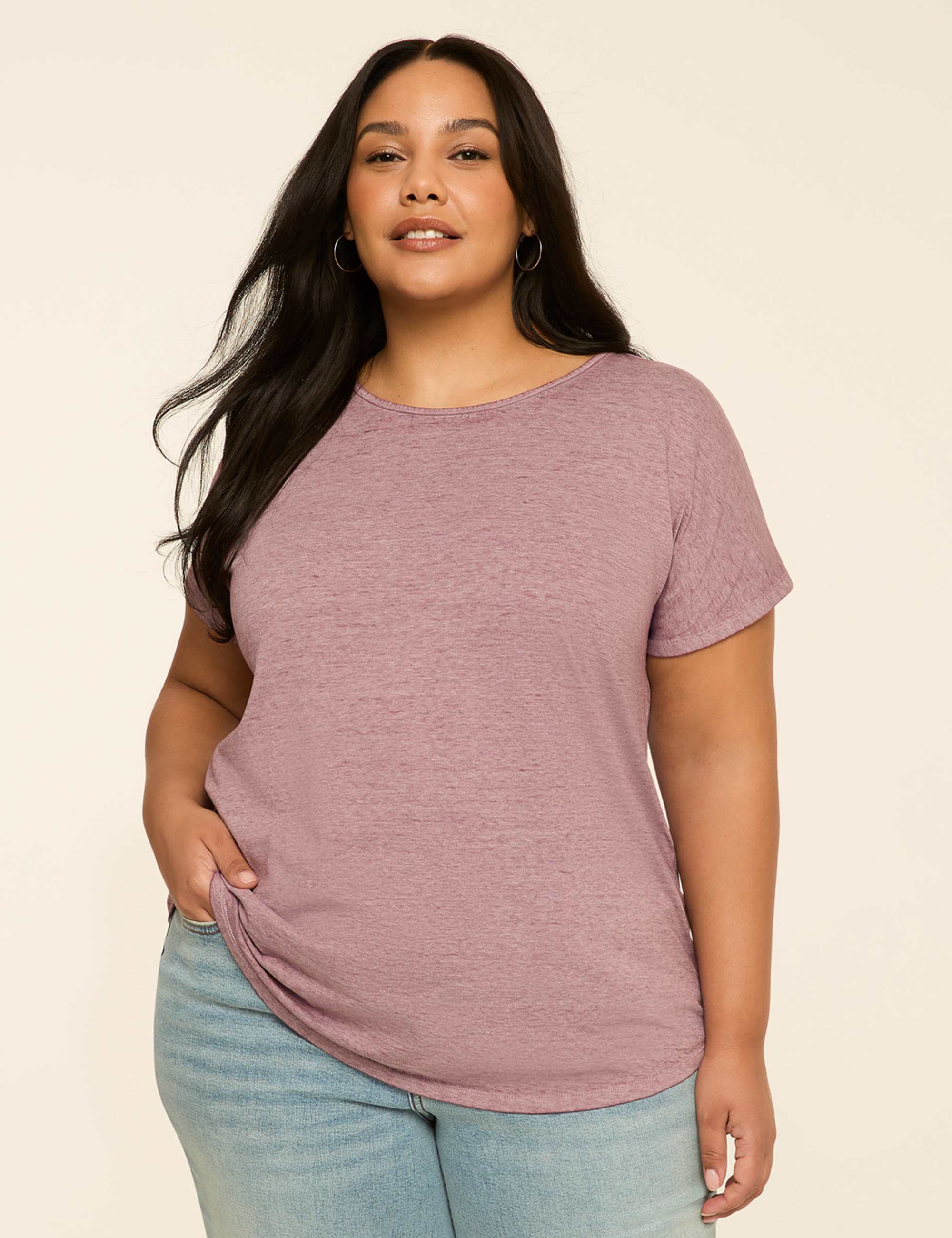 Scoop-Neck Strappy-Back Tee