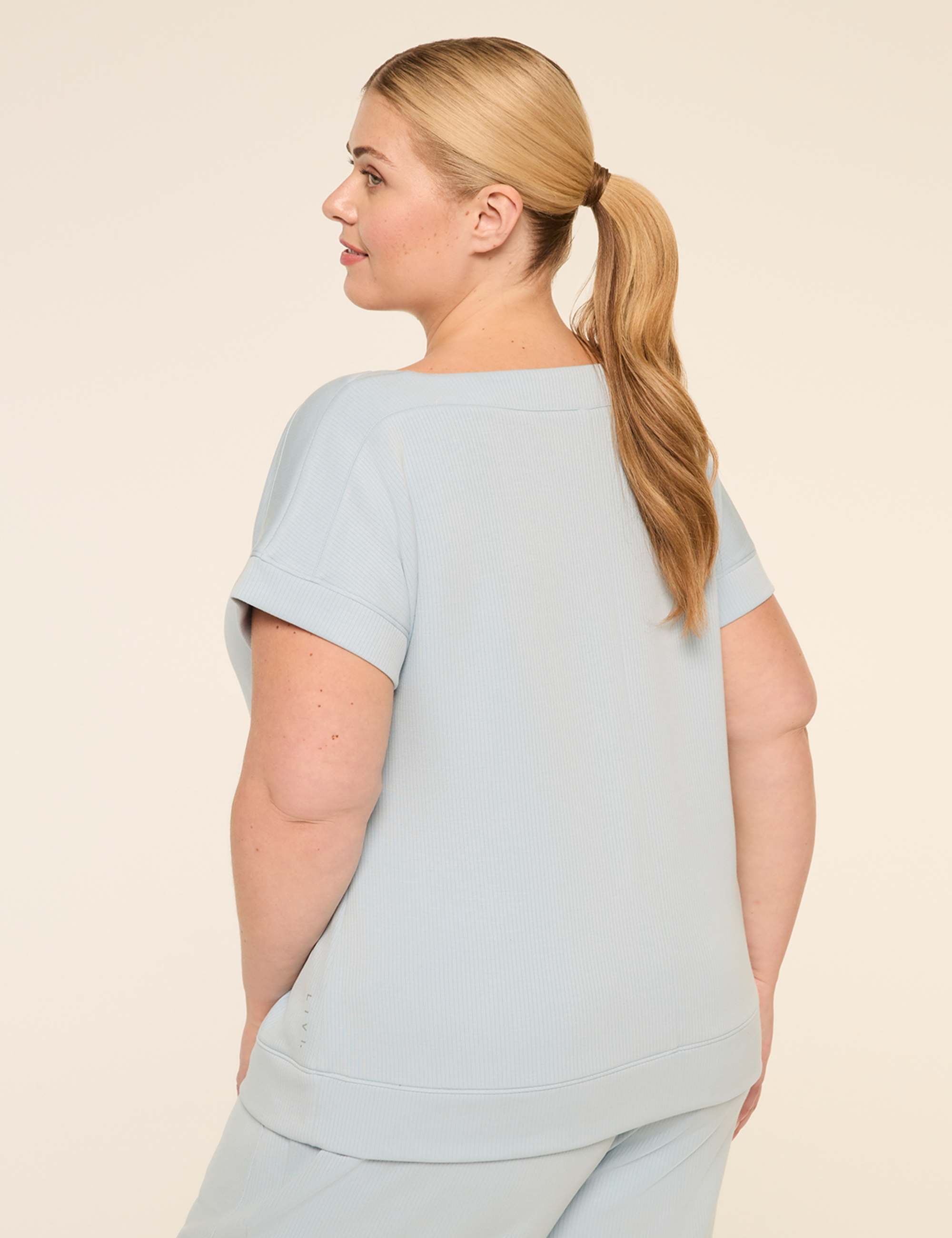 LIVI Ribbed Journey Boatneck Top
