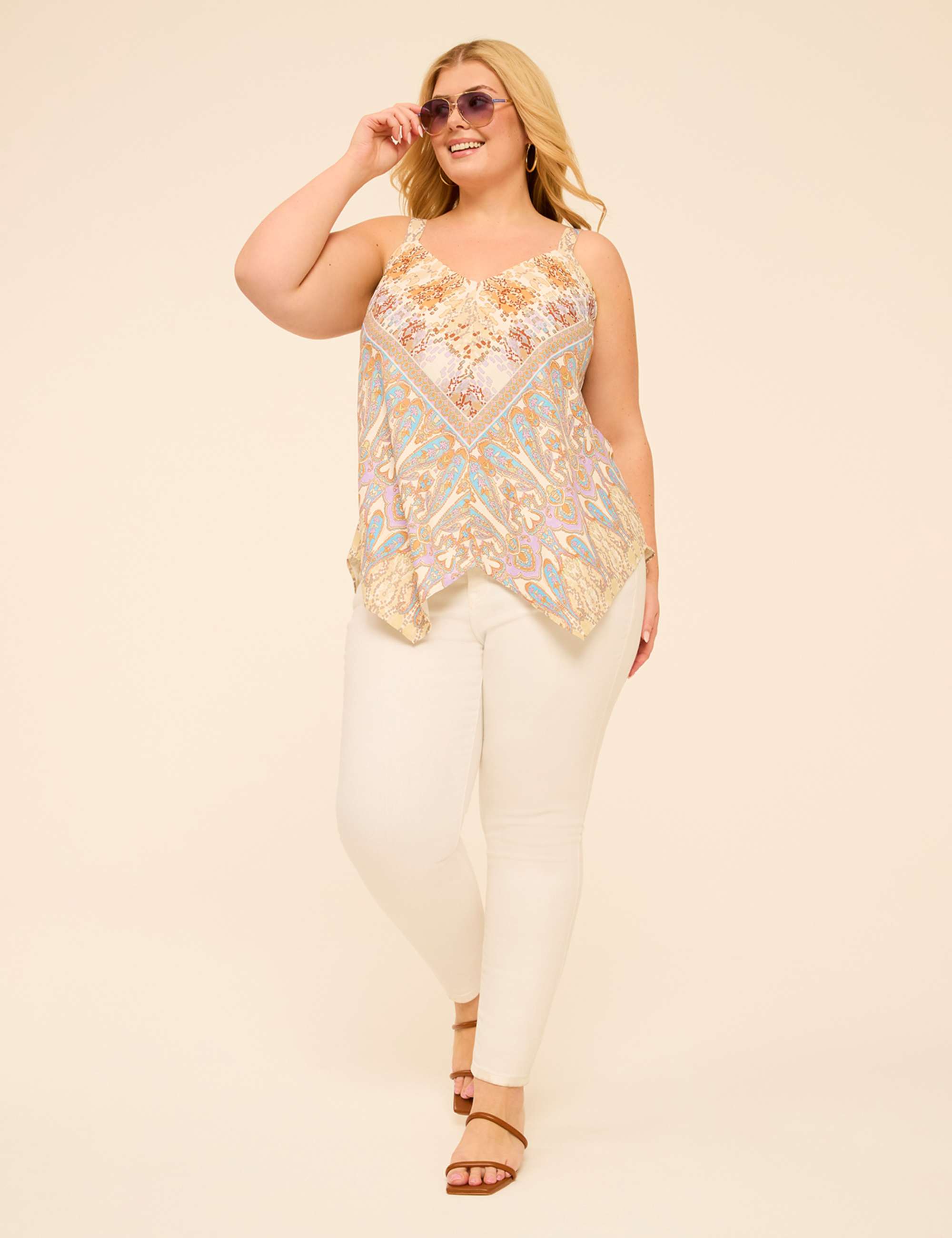 Handkerchief-Hem Tank
