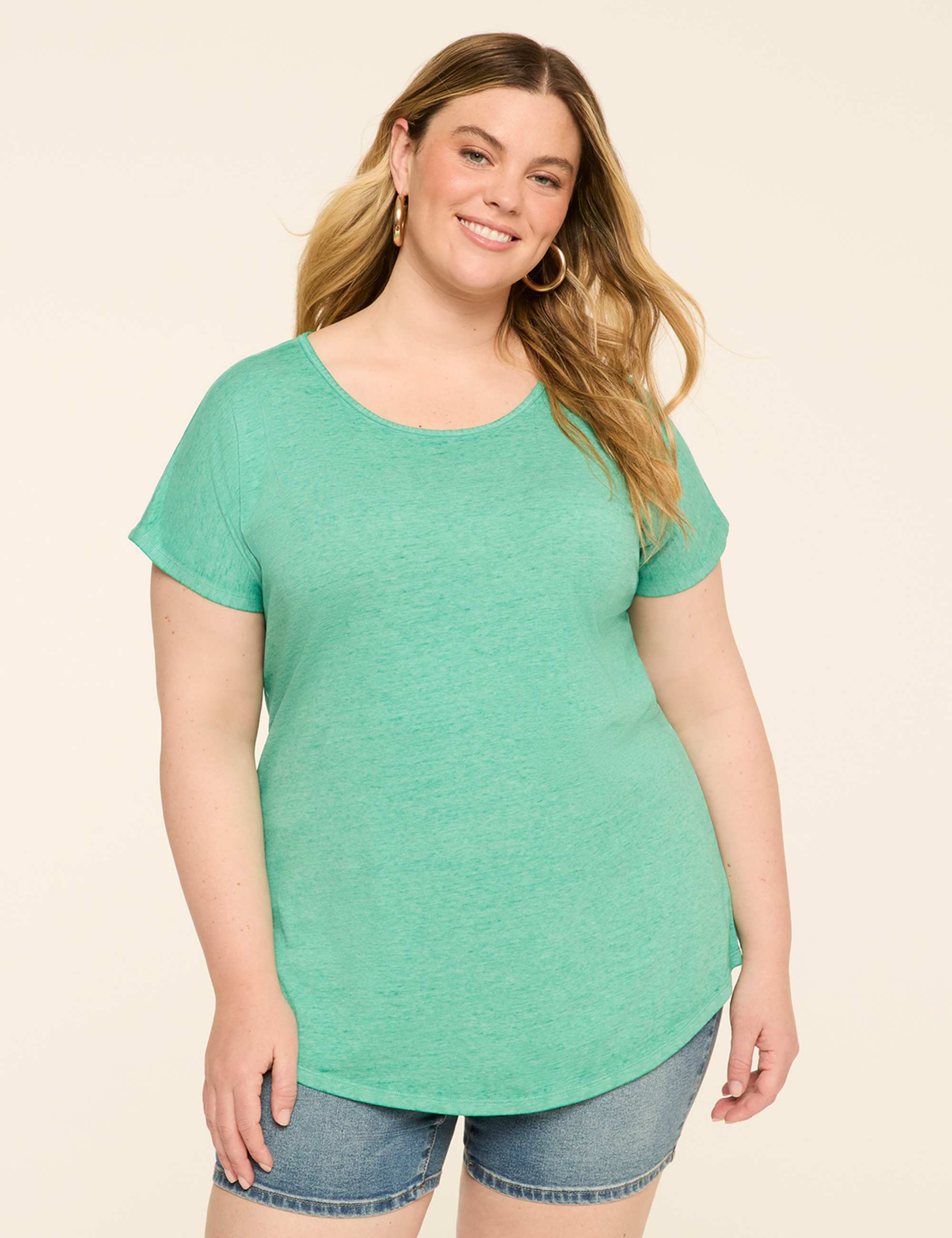 Scoop-Neck Strappy-Back Tee