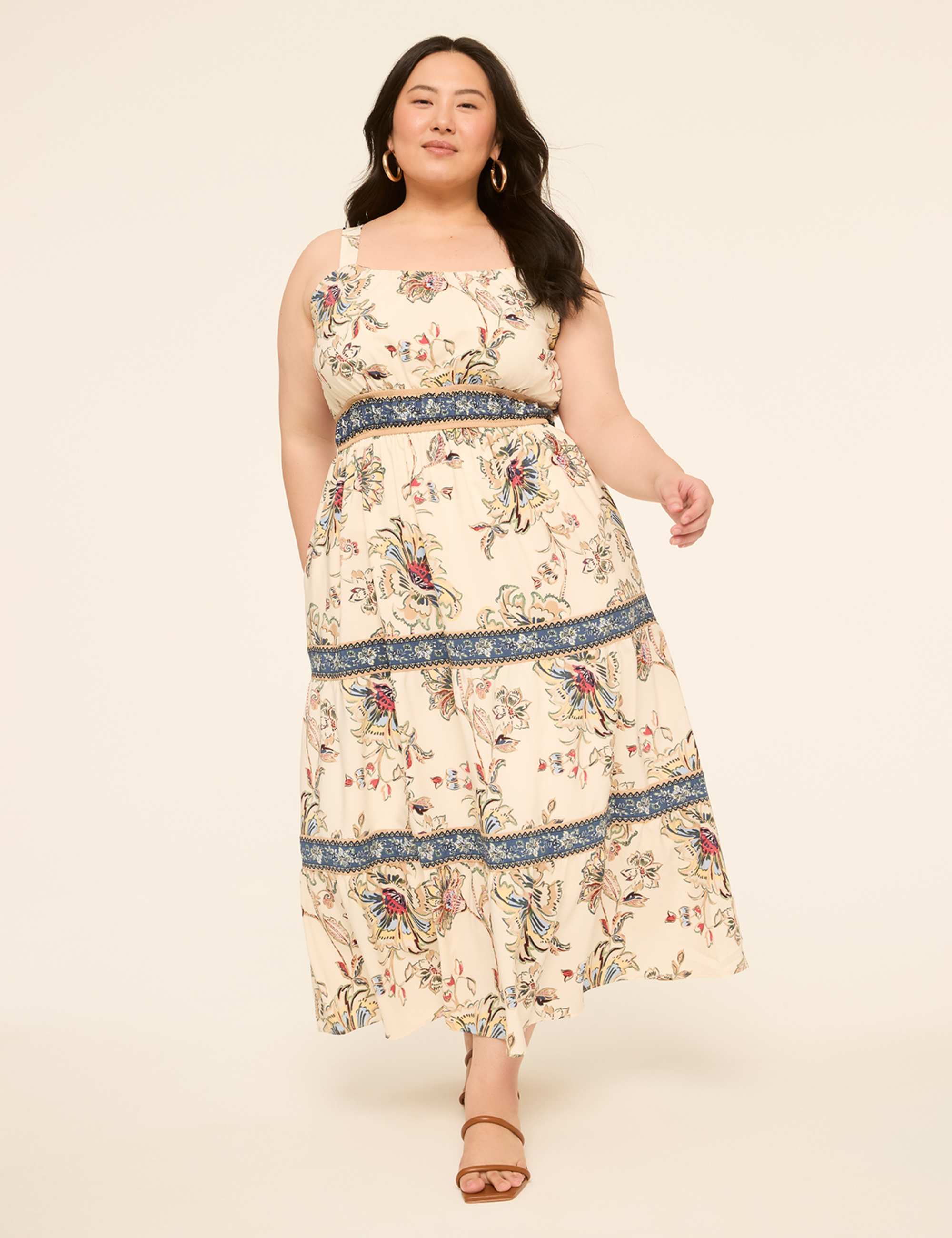 Sleeveless Tiered Maxi Dress