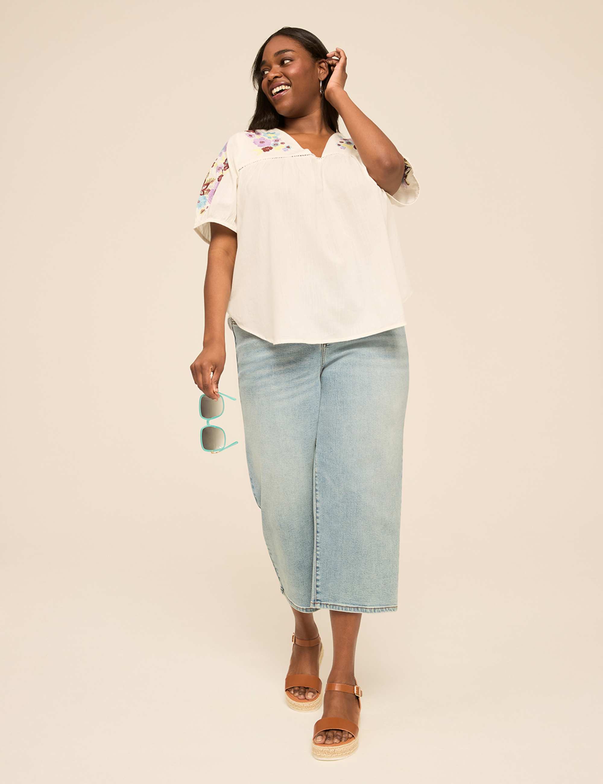 Babydoll Popover Blouse