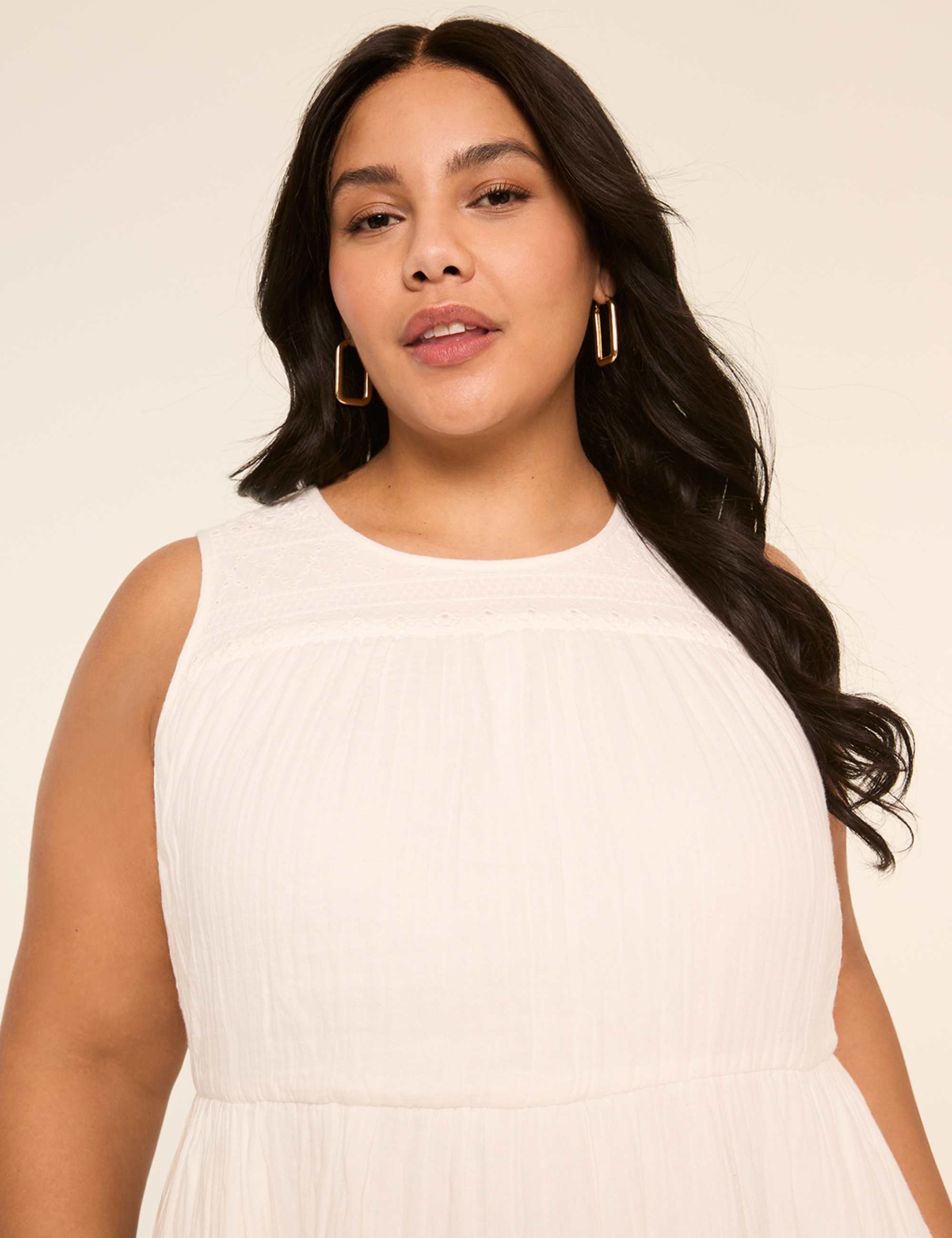 Gauze Tiered Midi Dress