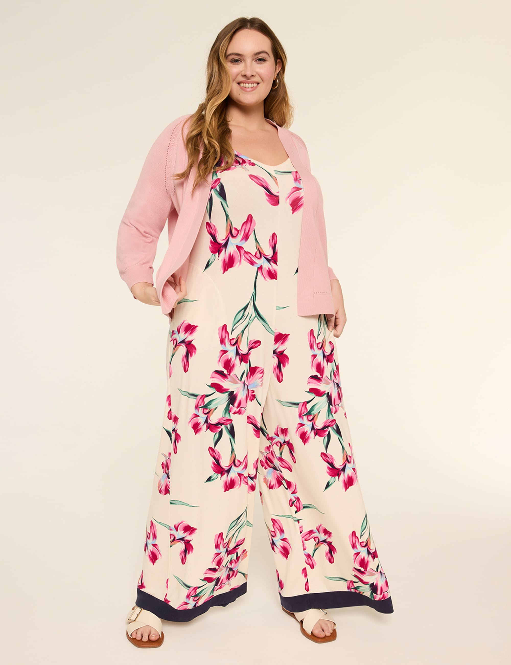 3/4-Sleeve Open-Front Shrug