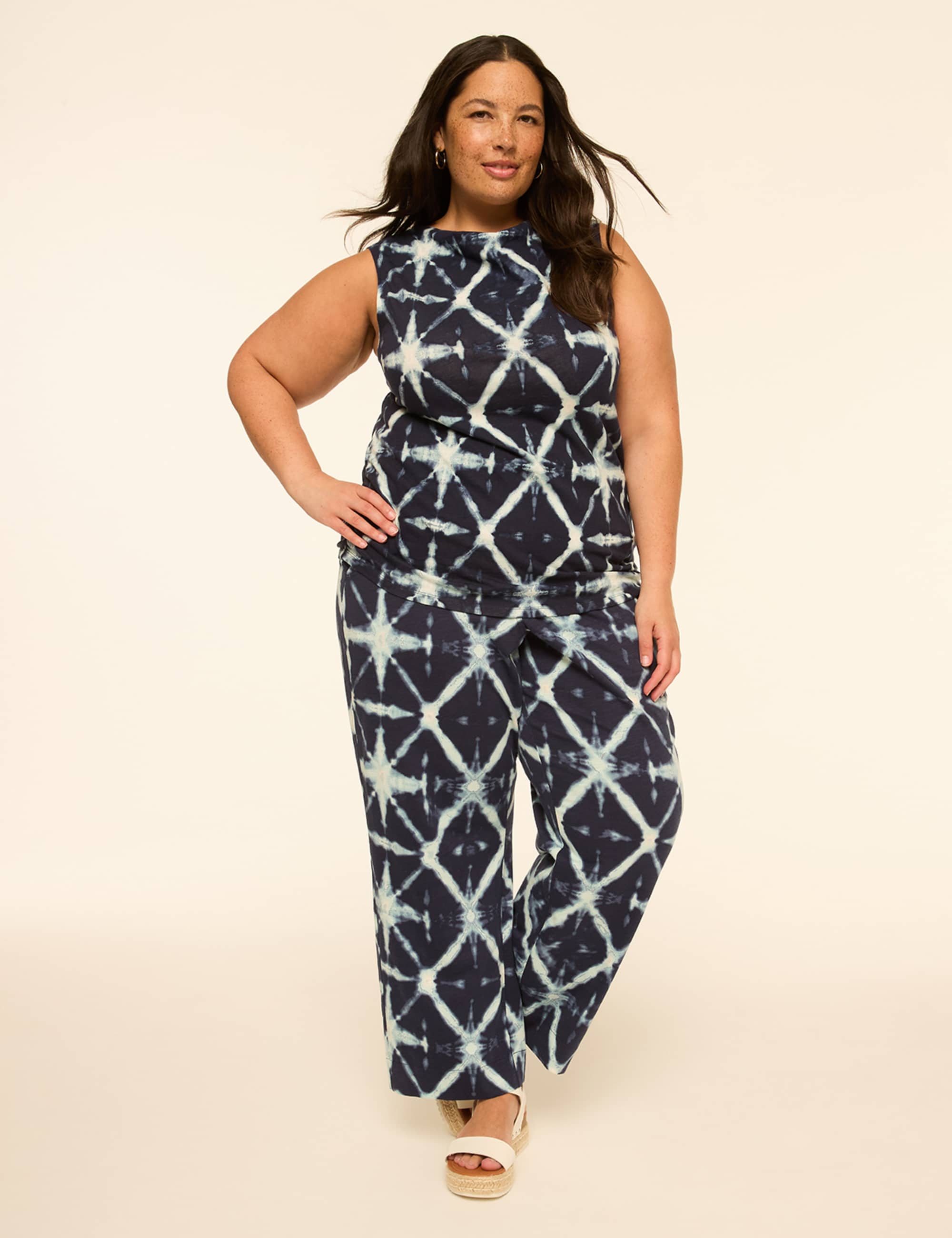 Sleeveless Boatneck Side-Ruched Top