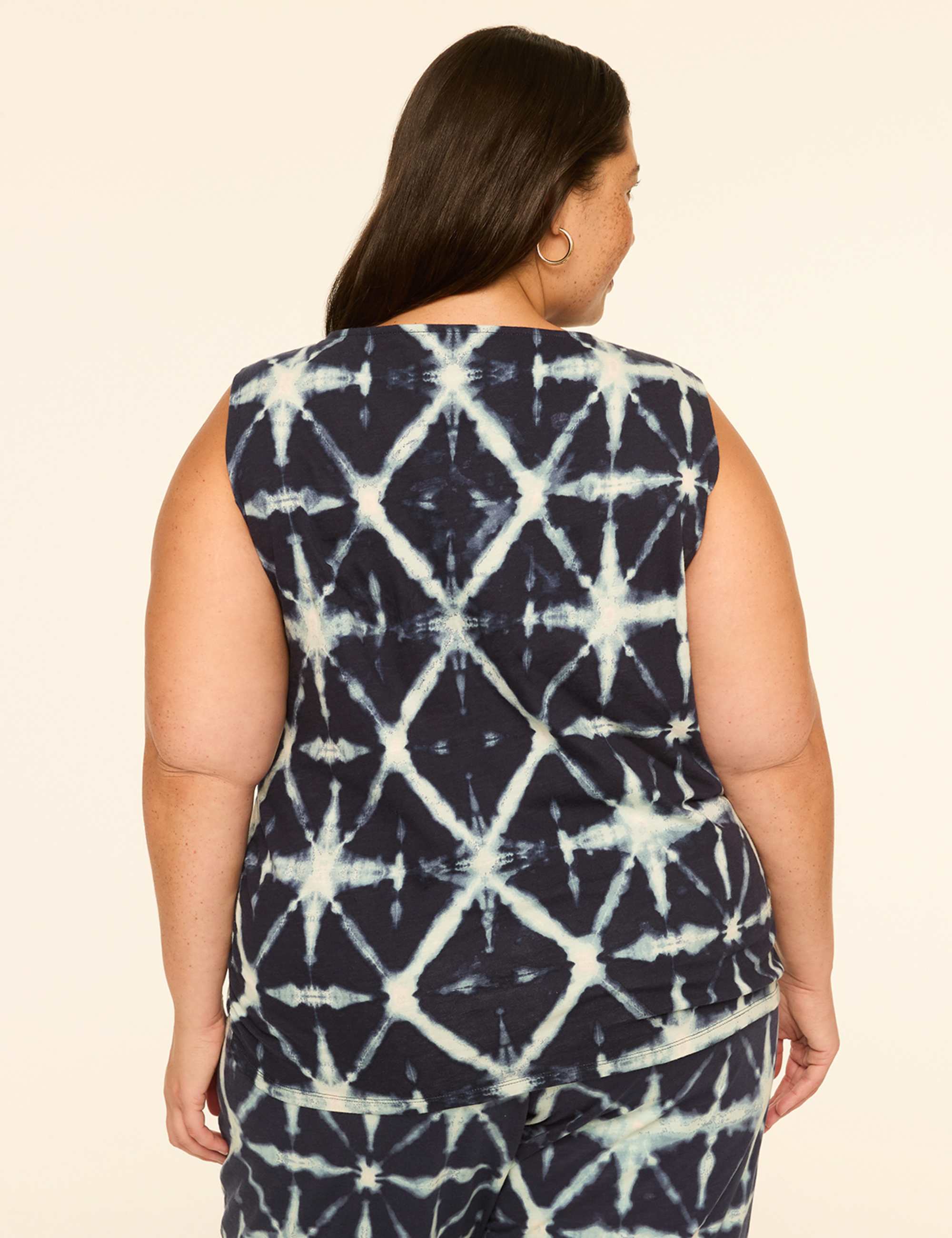 Sleeveless Boatneck Side-Ruched Top
