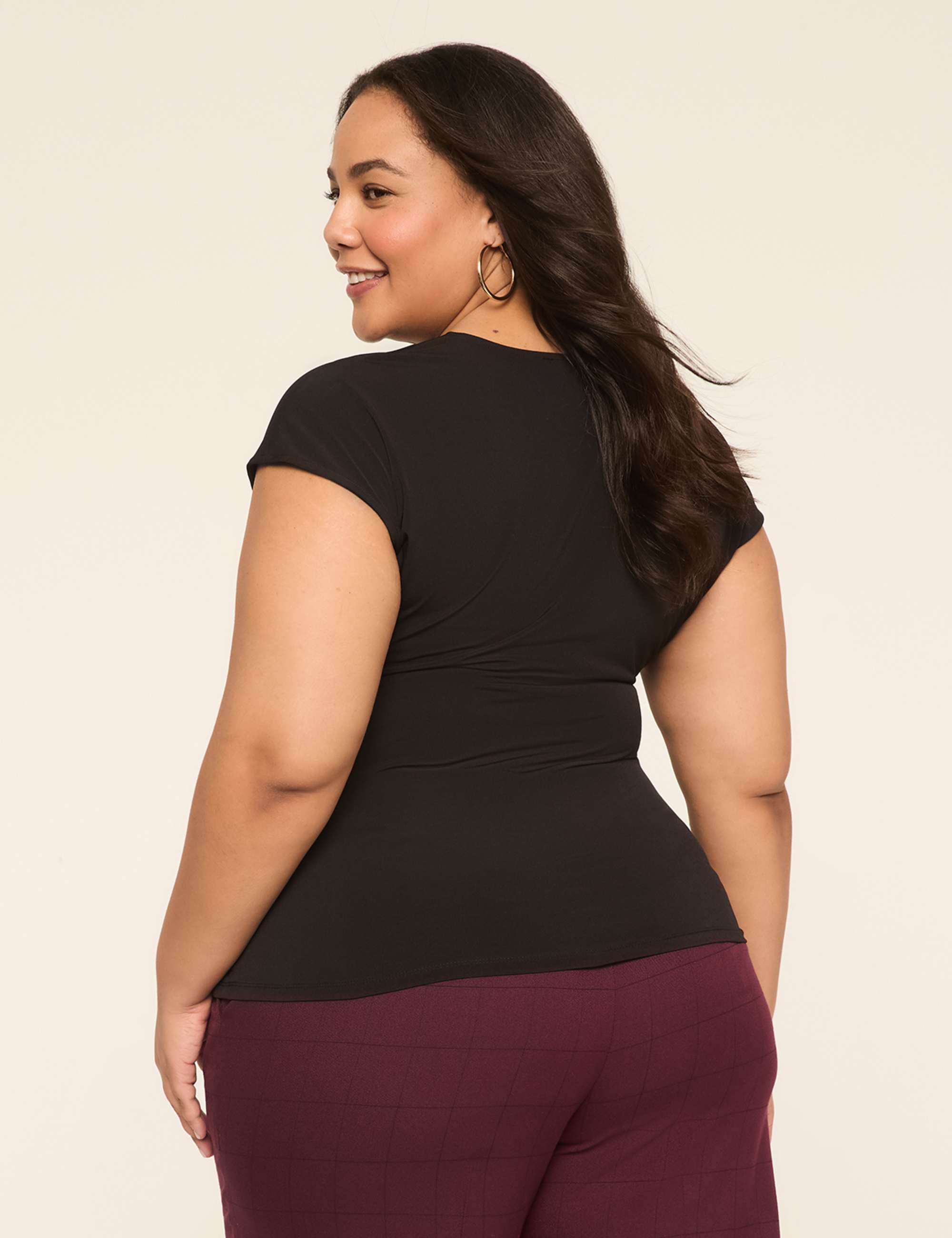 Square-Neck Side-Ruched Top