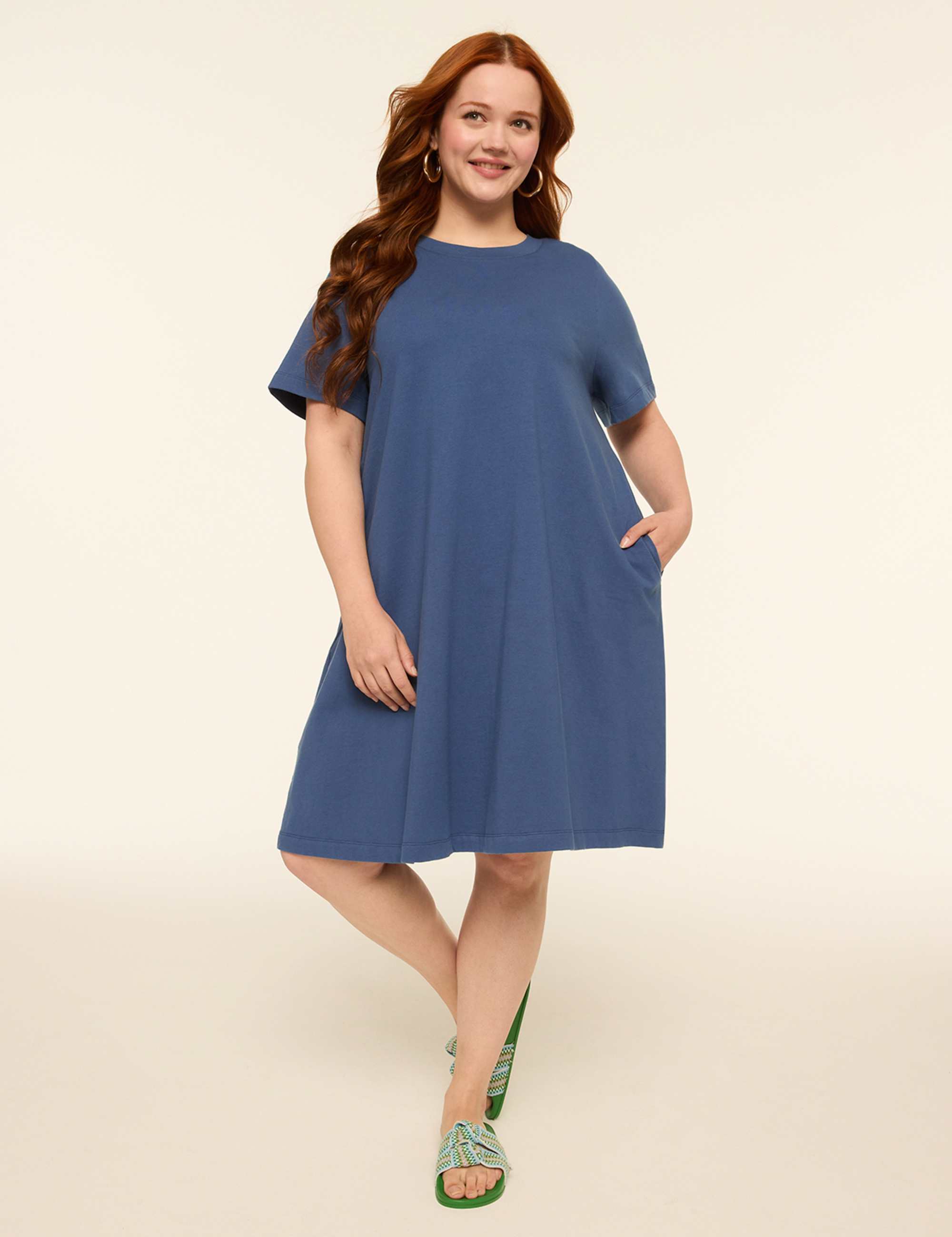 Crew-Neck T-Shirt Dress