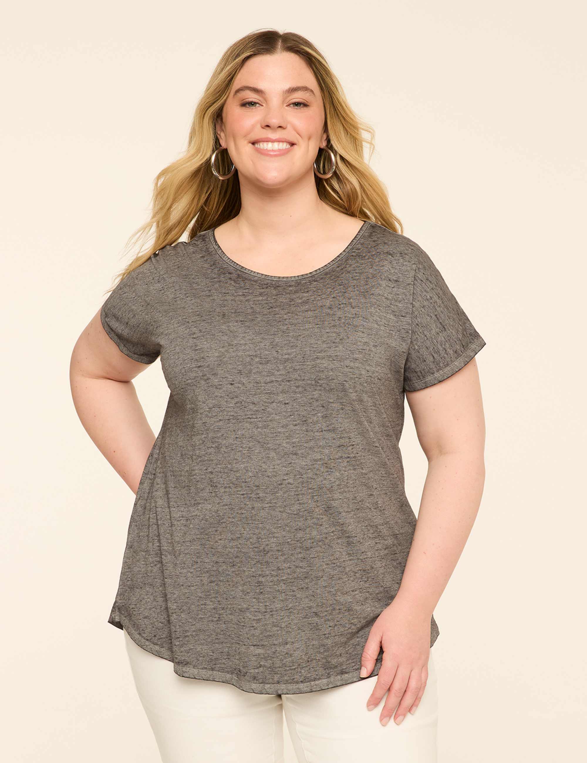 Scoop-Neck Strappy-Back Tee
