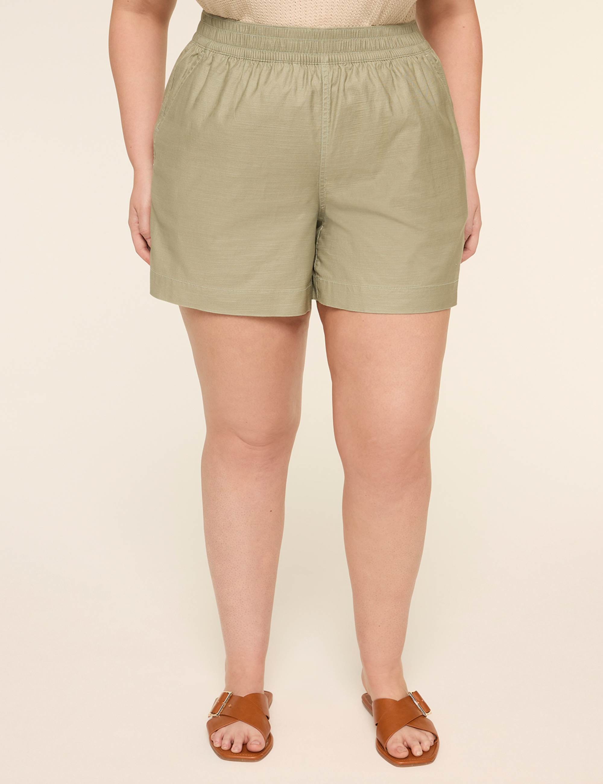Slub Relaxed Pull-On 5-5" Short