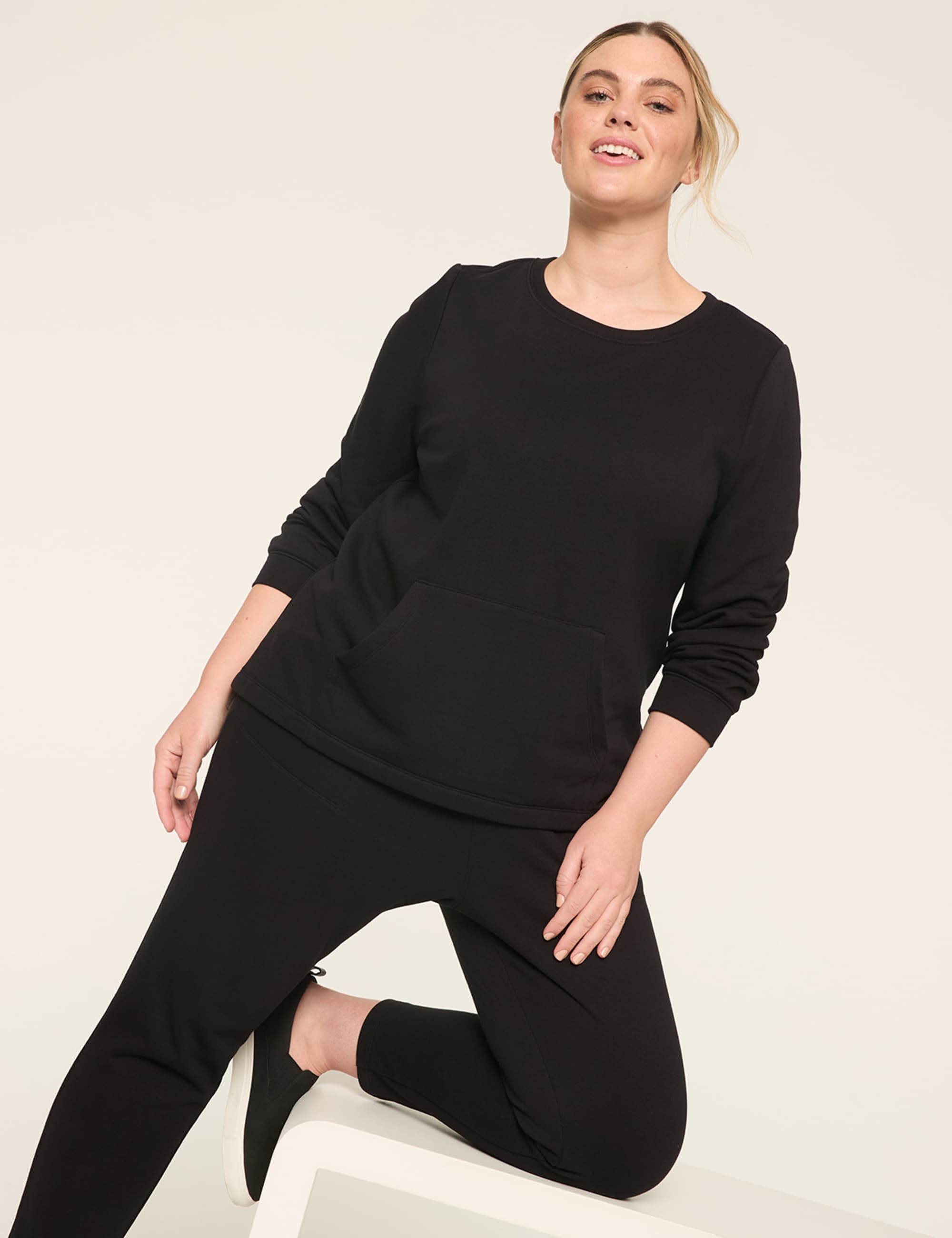 LIVI Crew-Neck French Terry Sweatshirt