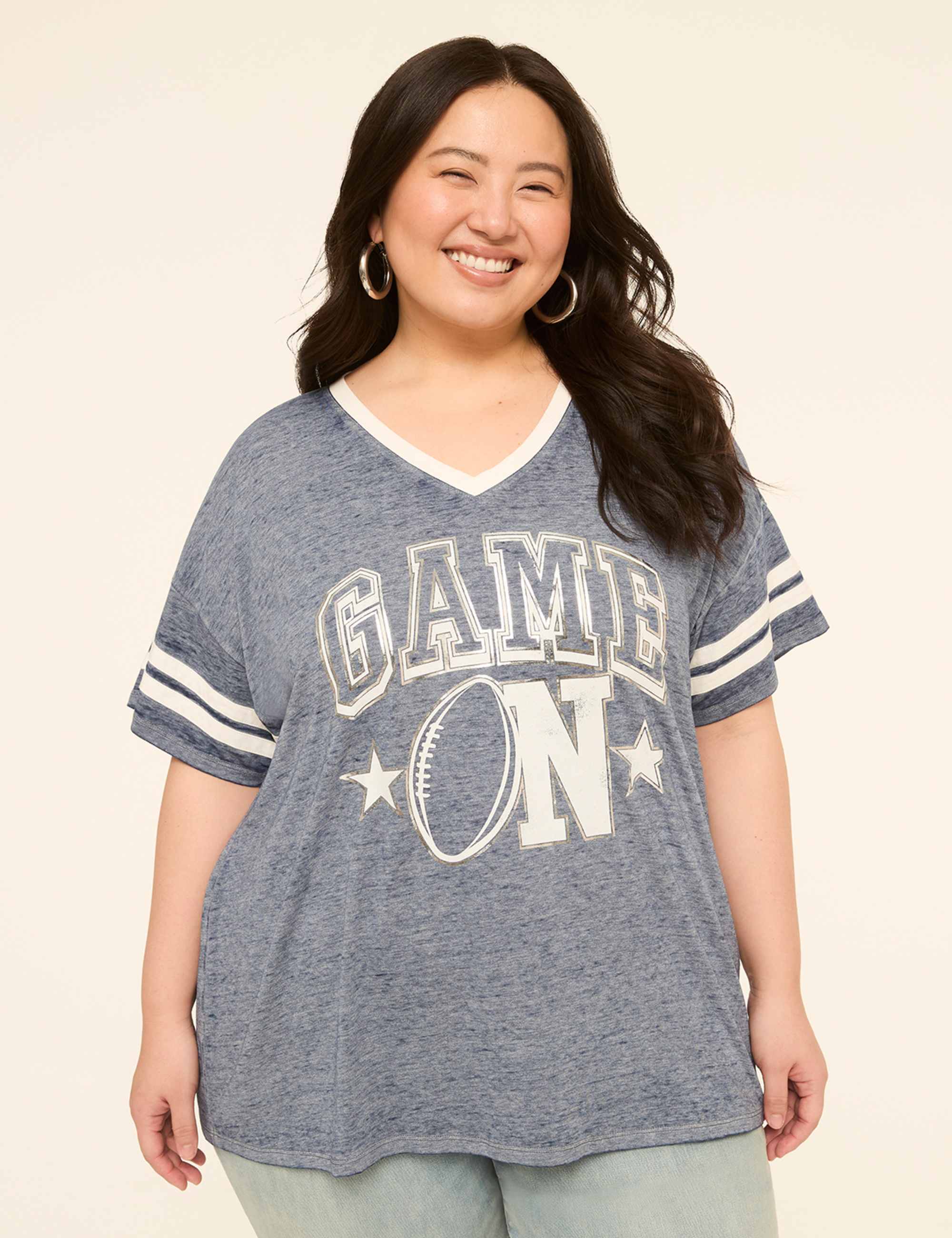 Distressed Game On Graphic Tee