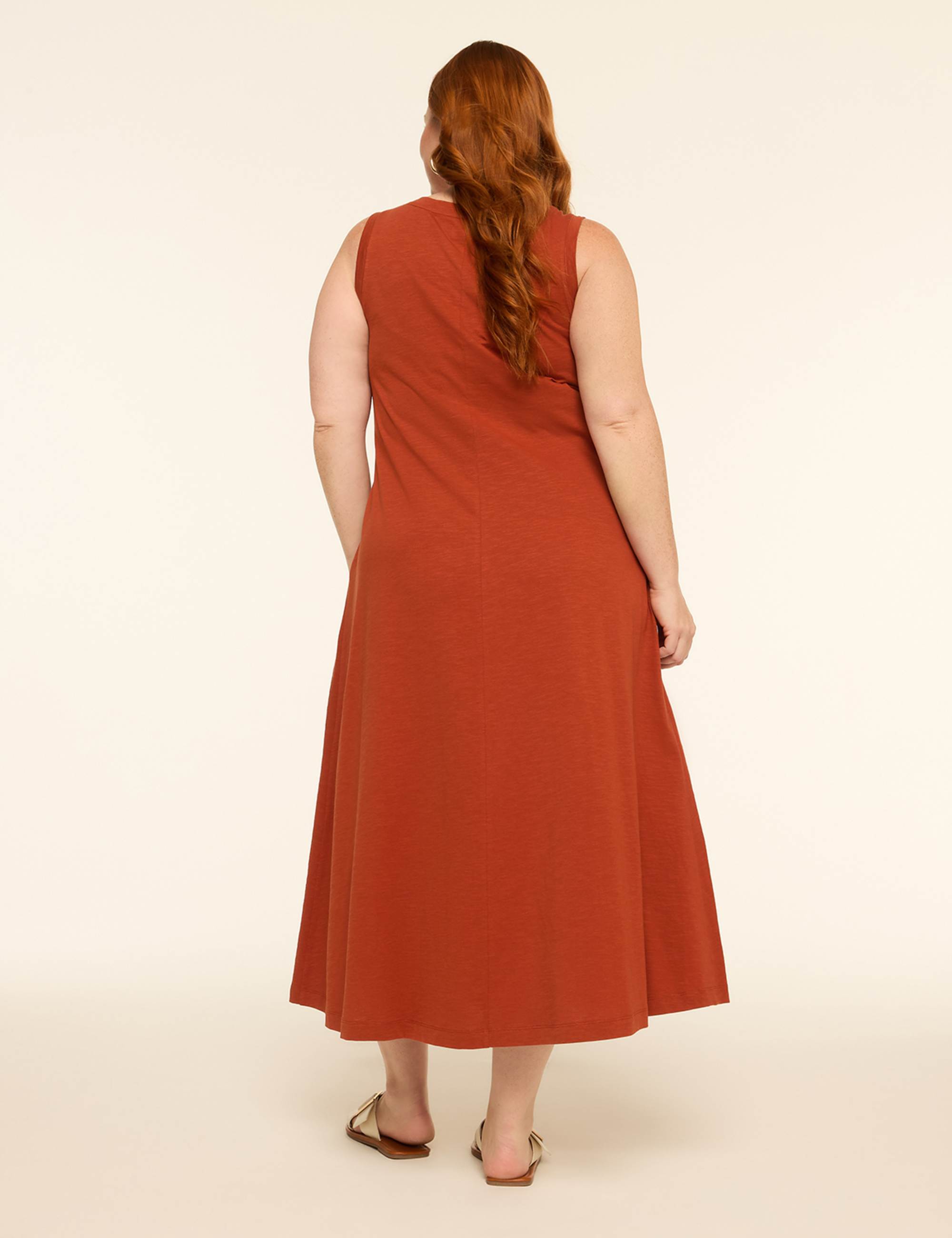 Sleeveless Easy Swing Dress