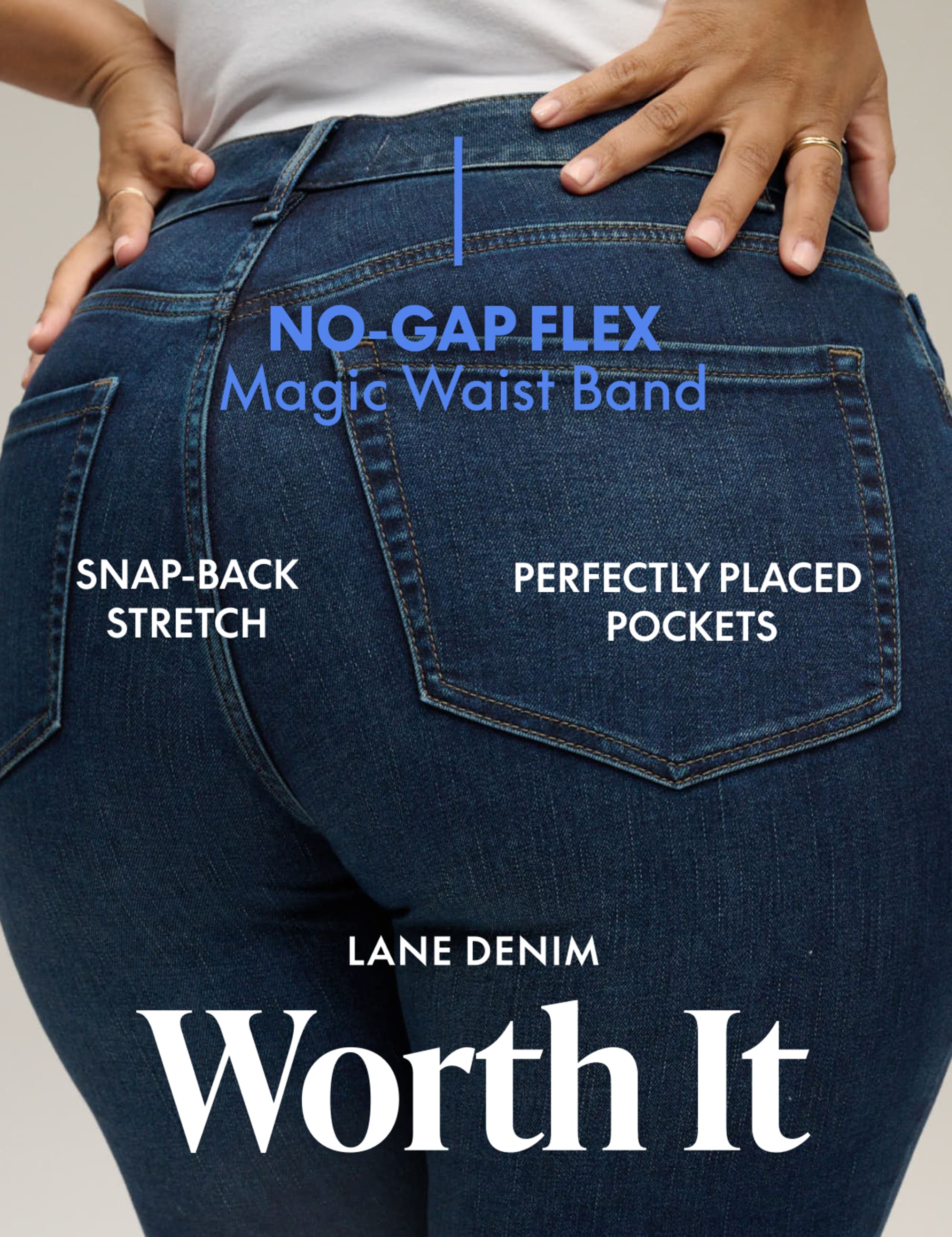 No-Gap Curvy Fit High-Rise Straight Jean