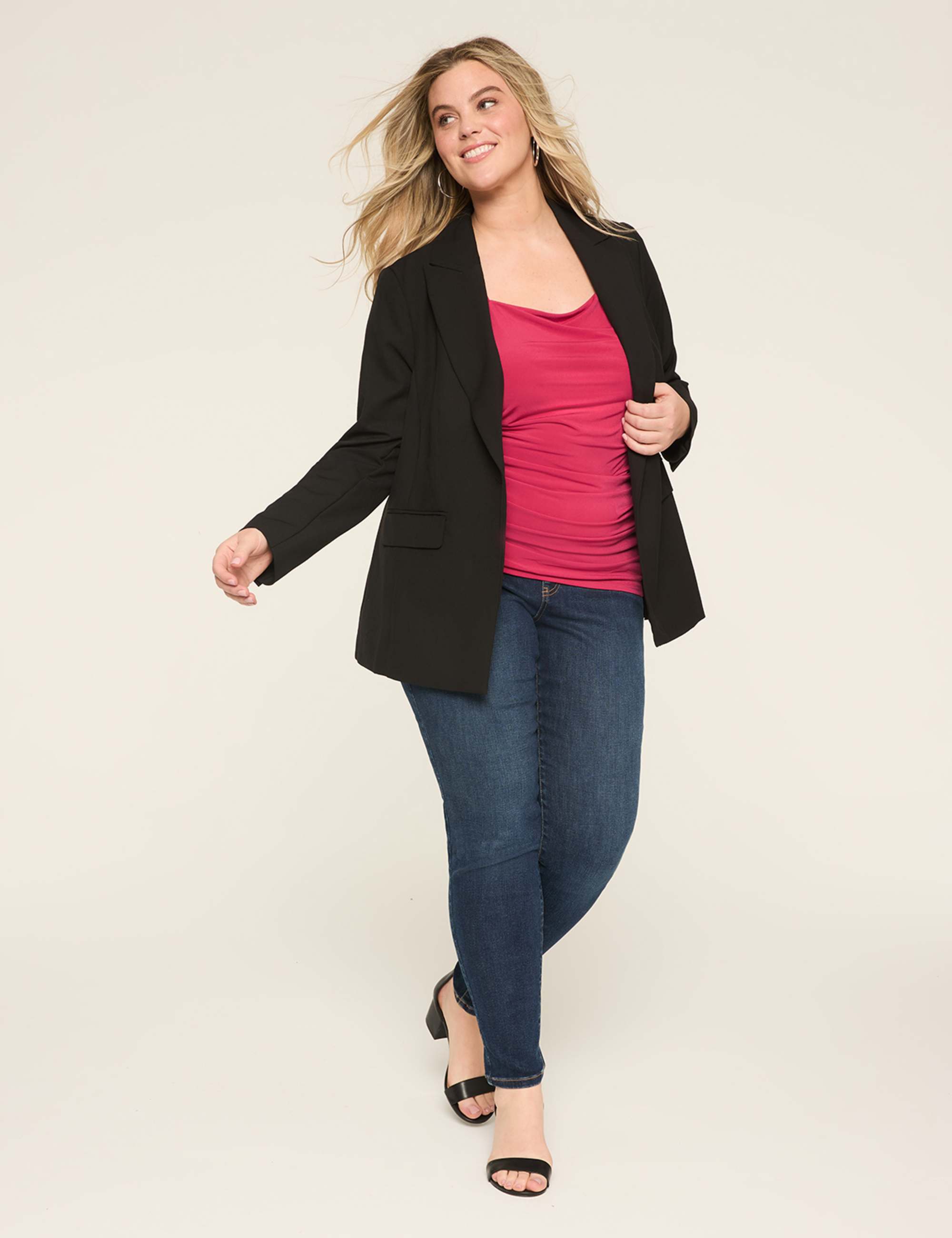 Square-Neck Side-Ruched Top