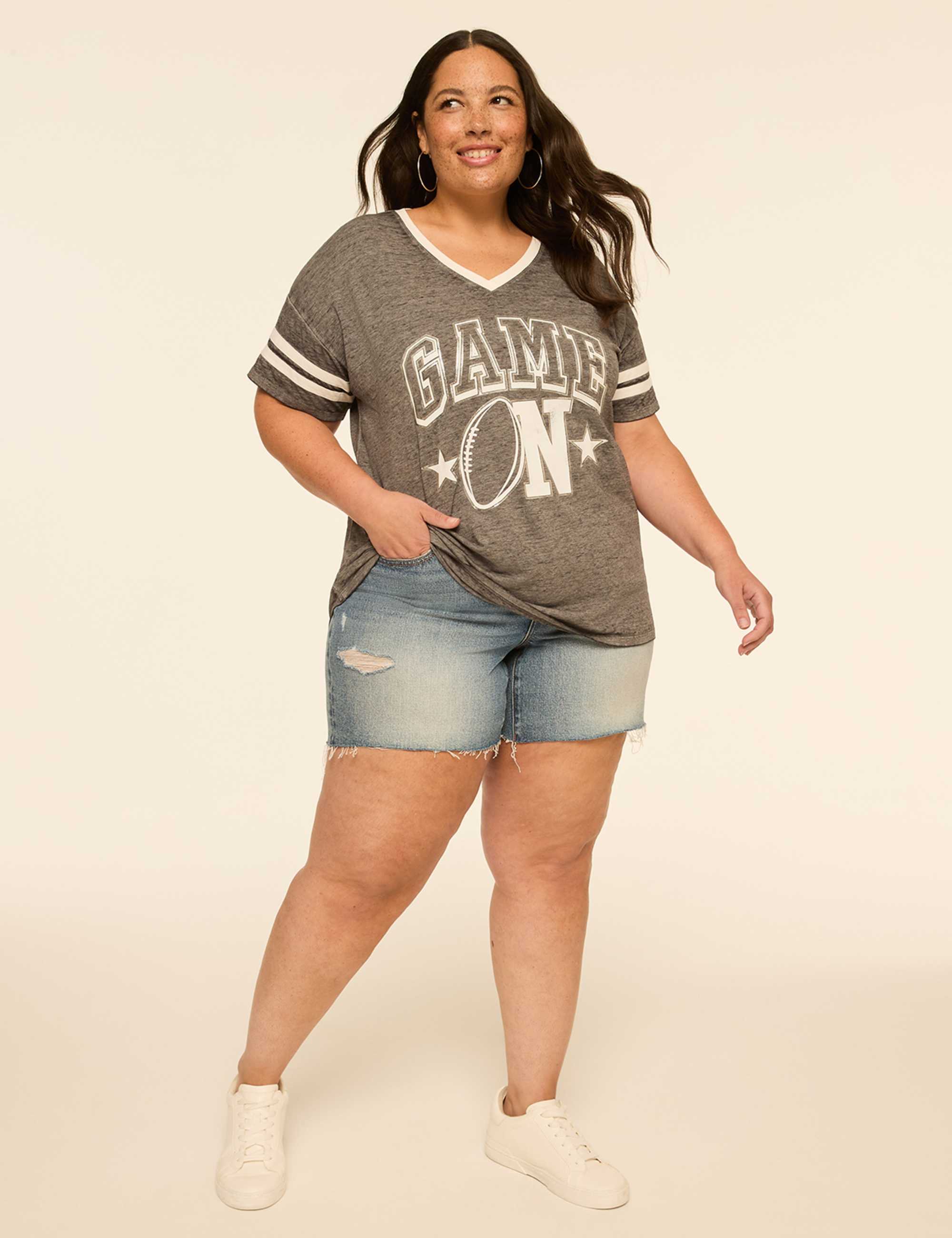 Distressed Game On Graphic Tee