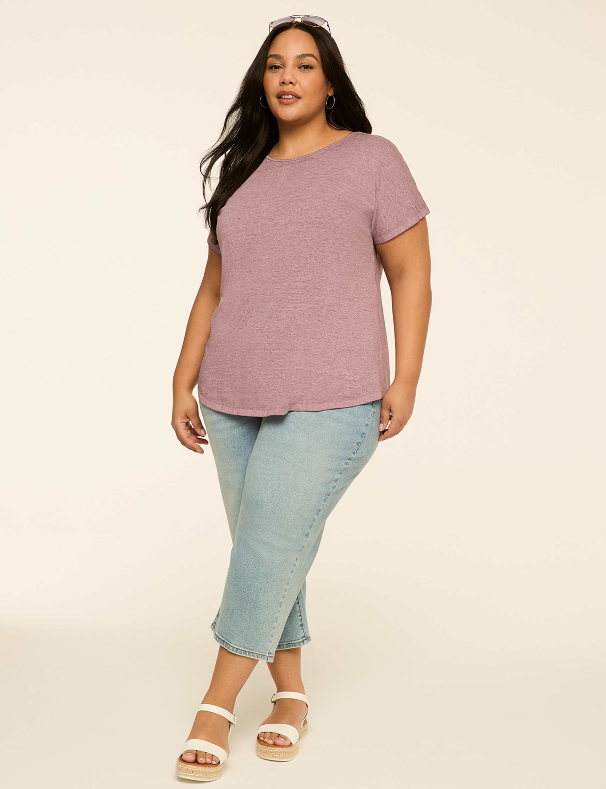 Scoop-Neck Strappy-Back Tee
