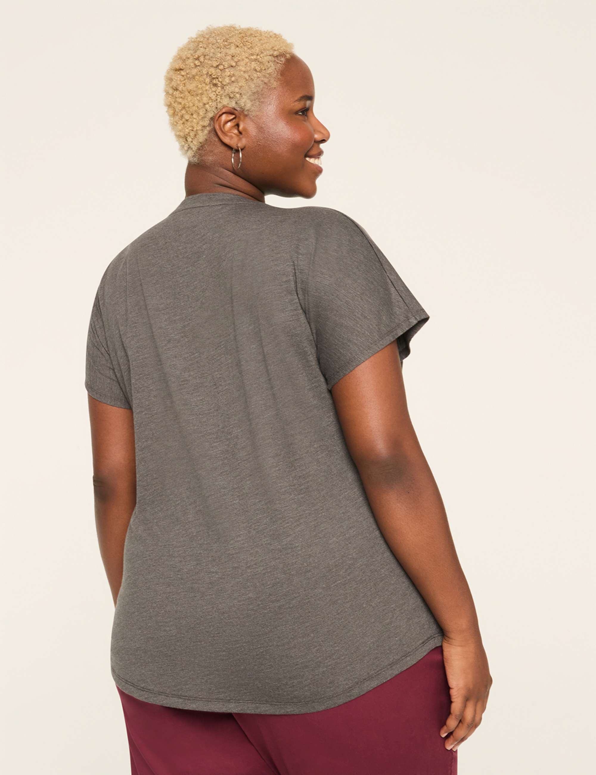 Glitter Flower & Horseshoe Dolman-Sleeve Graphic Tee