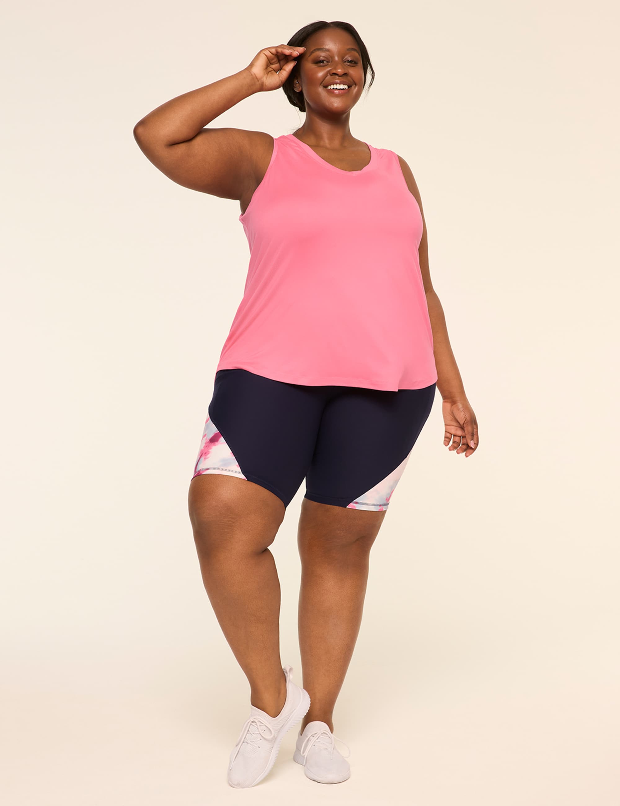 LIVI Soft Ruched-Back Tank
