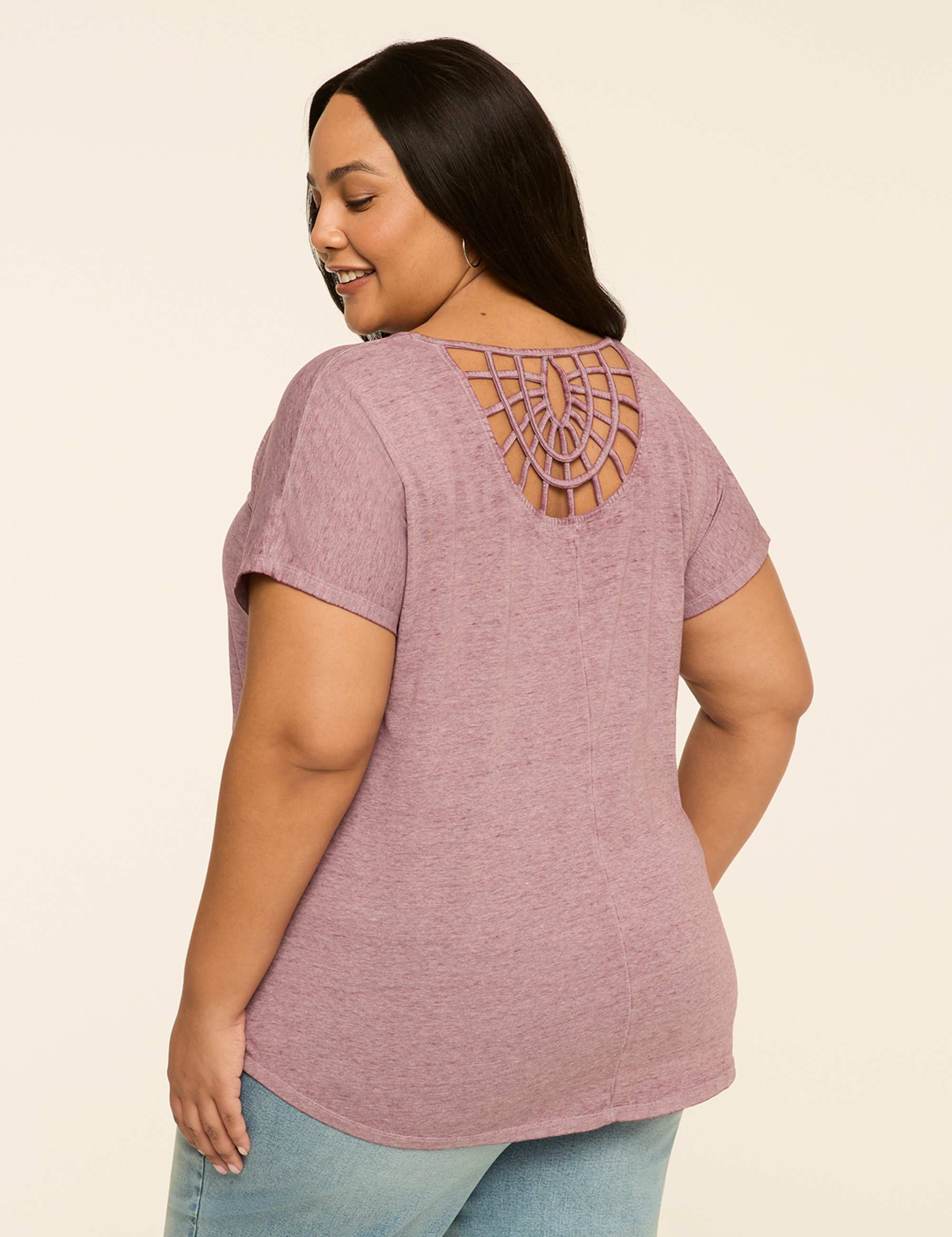 Scoop-Neck Strappy-Back Tee