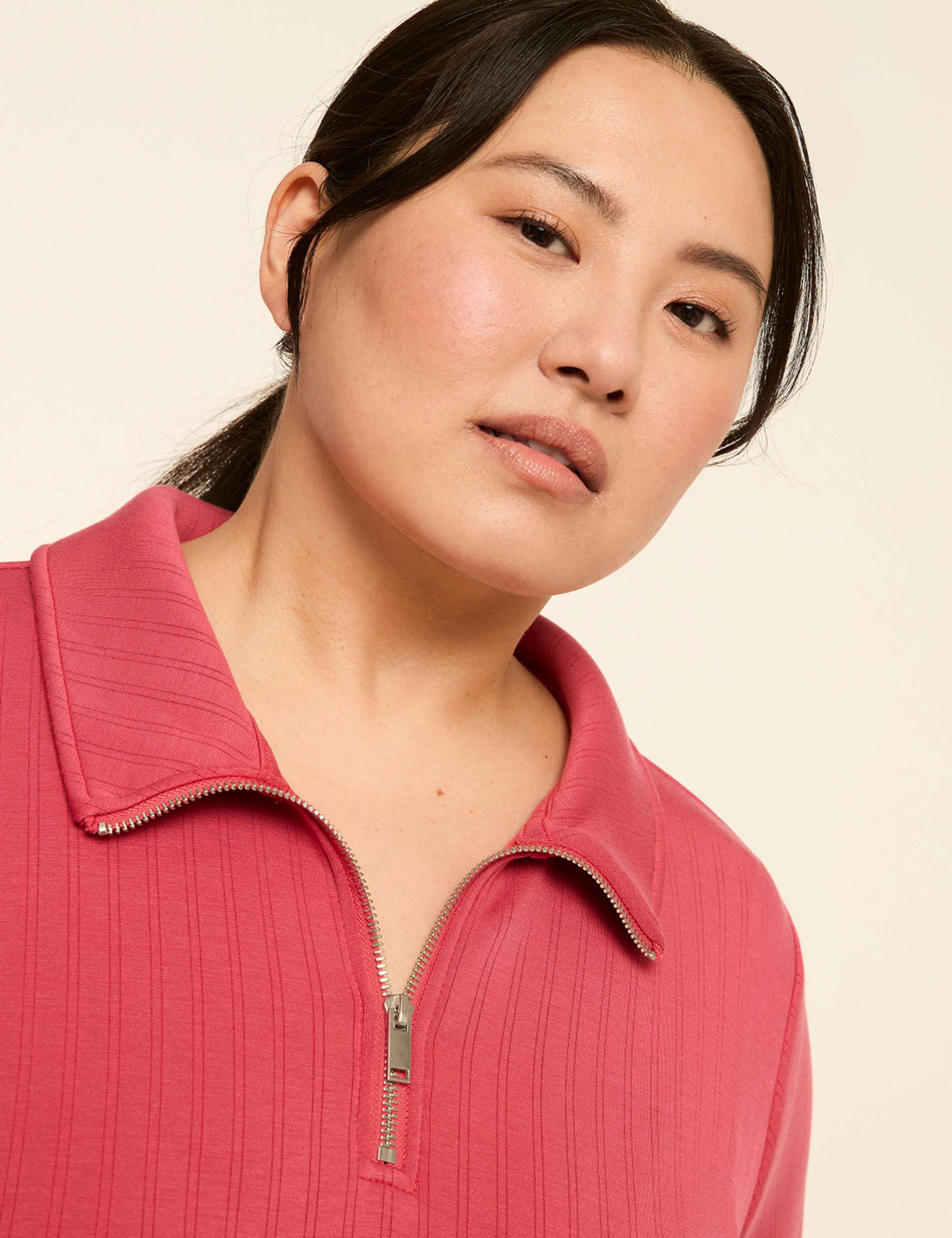 LIVI Wide Rib Journey Half-Zip Dress